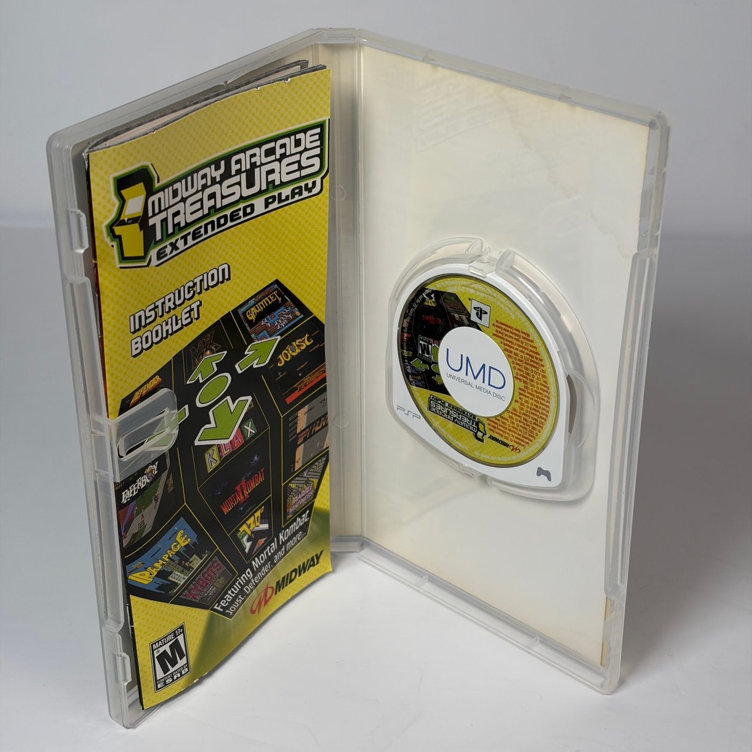 Midway Arcade Treasures Extended Play PSP Game Classic Arcade Complete CIB
