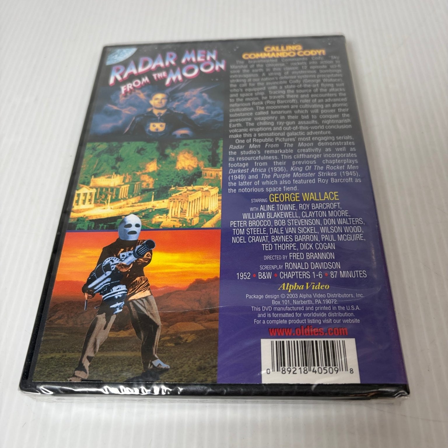 Radar Men From The Moon DVD 1952 George Wallace Commando Cody Chapters 1-6