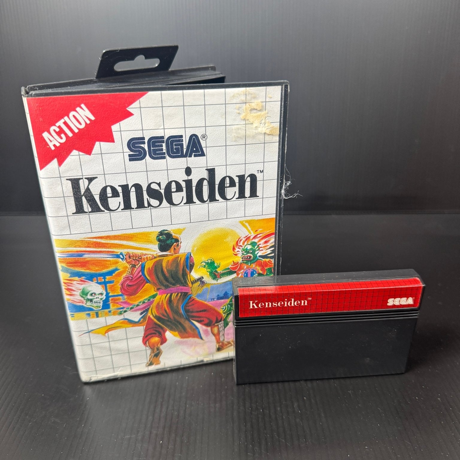Kenseiden Sega Master System Action Platformer Video Game in Original Box