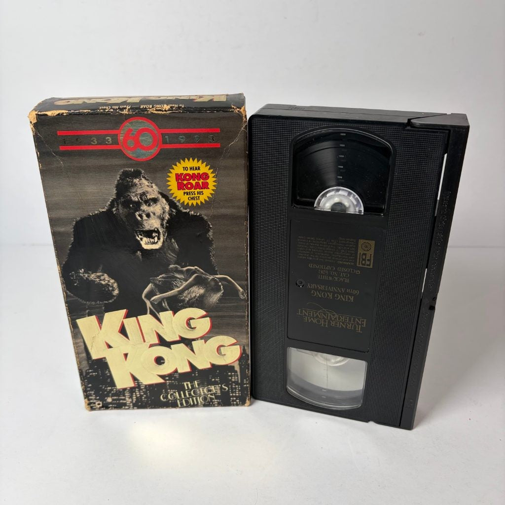 King Kong 60th Anniversary Collector's Edition VHS Turner Home Roaring Box 1933