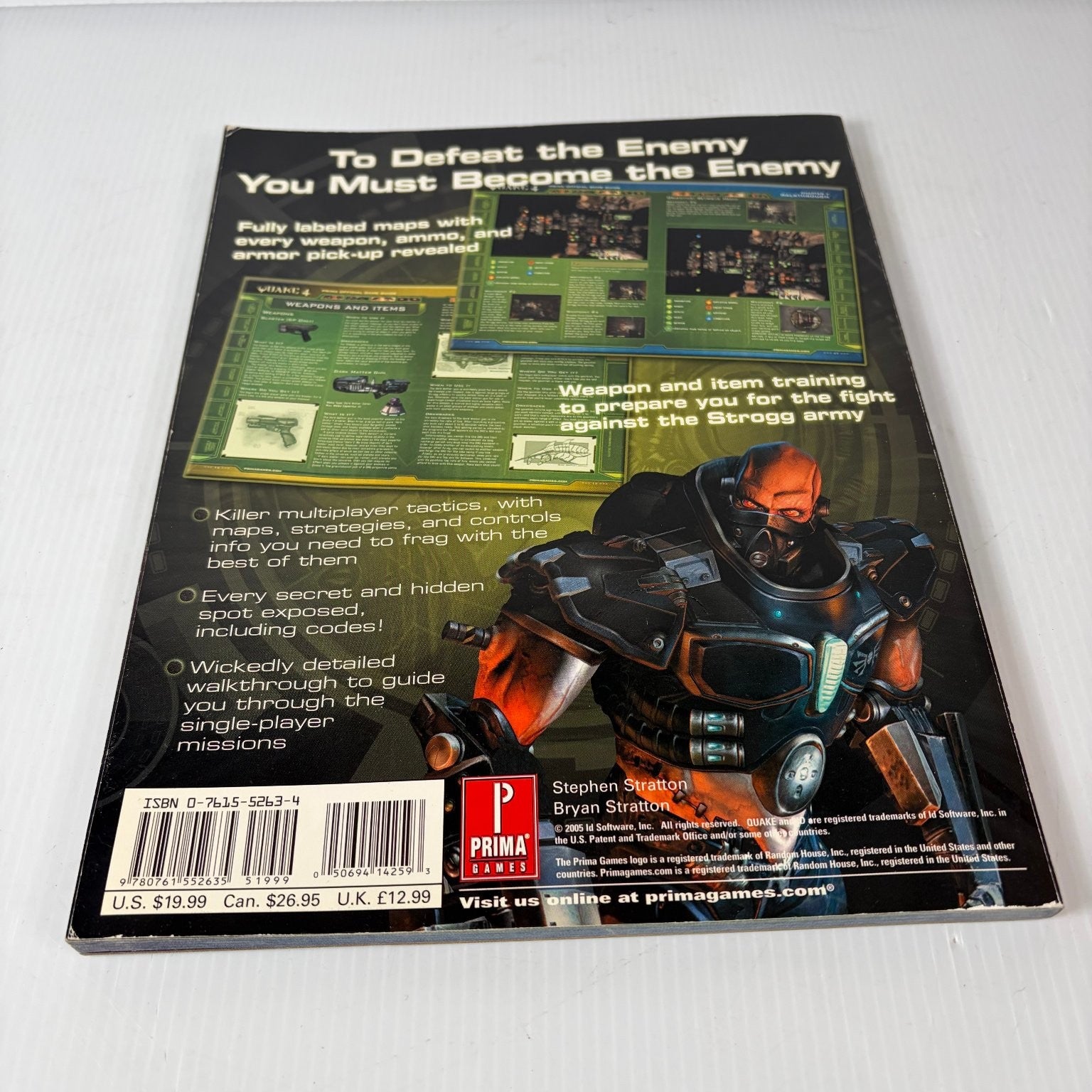 QUAKE 4 PC Official Strategy Guide Prima Games Fully Labeled Multiplayer Maps