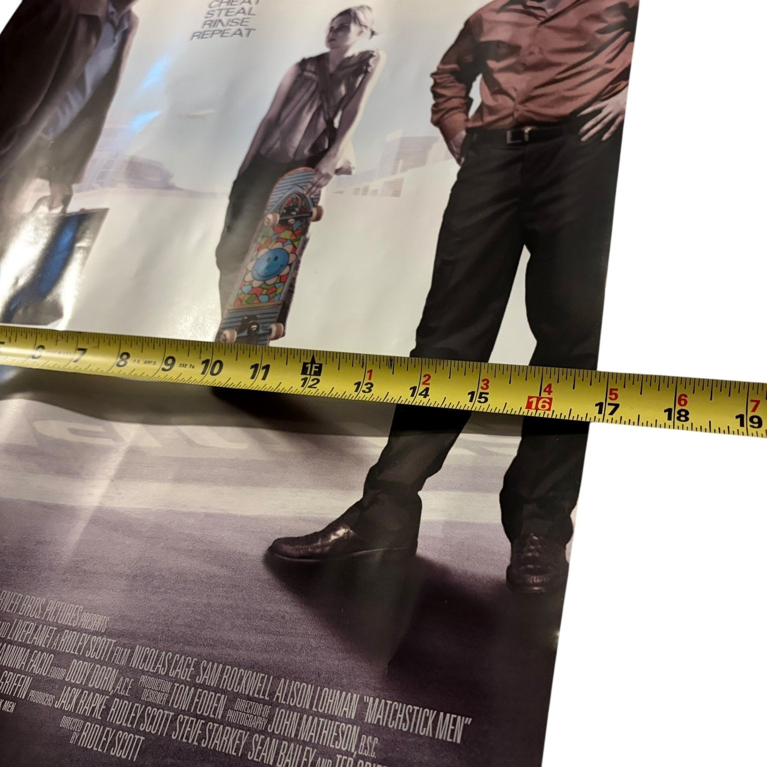 Matchstick Men 2003 Promotional Movie Poster Nicolas Cage Sam Rockwell 25"x17"