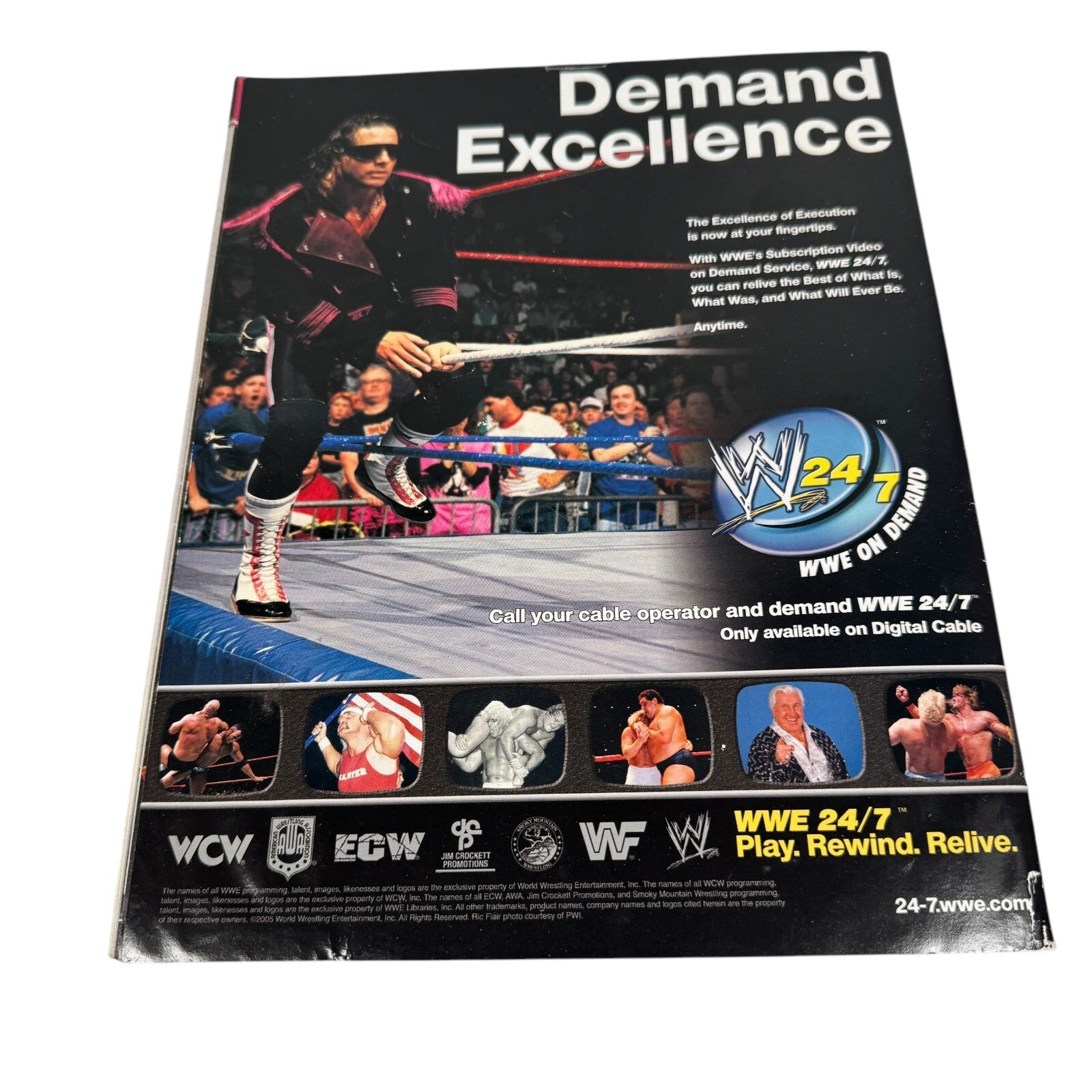 WWE Wrestling Magazine RAW July 2005 KANE See No Evil (No Poster) Horror