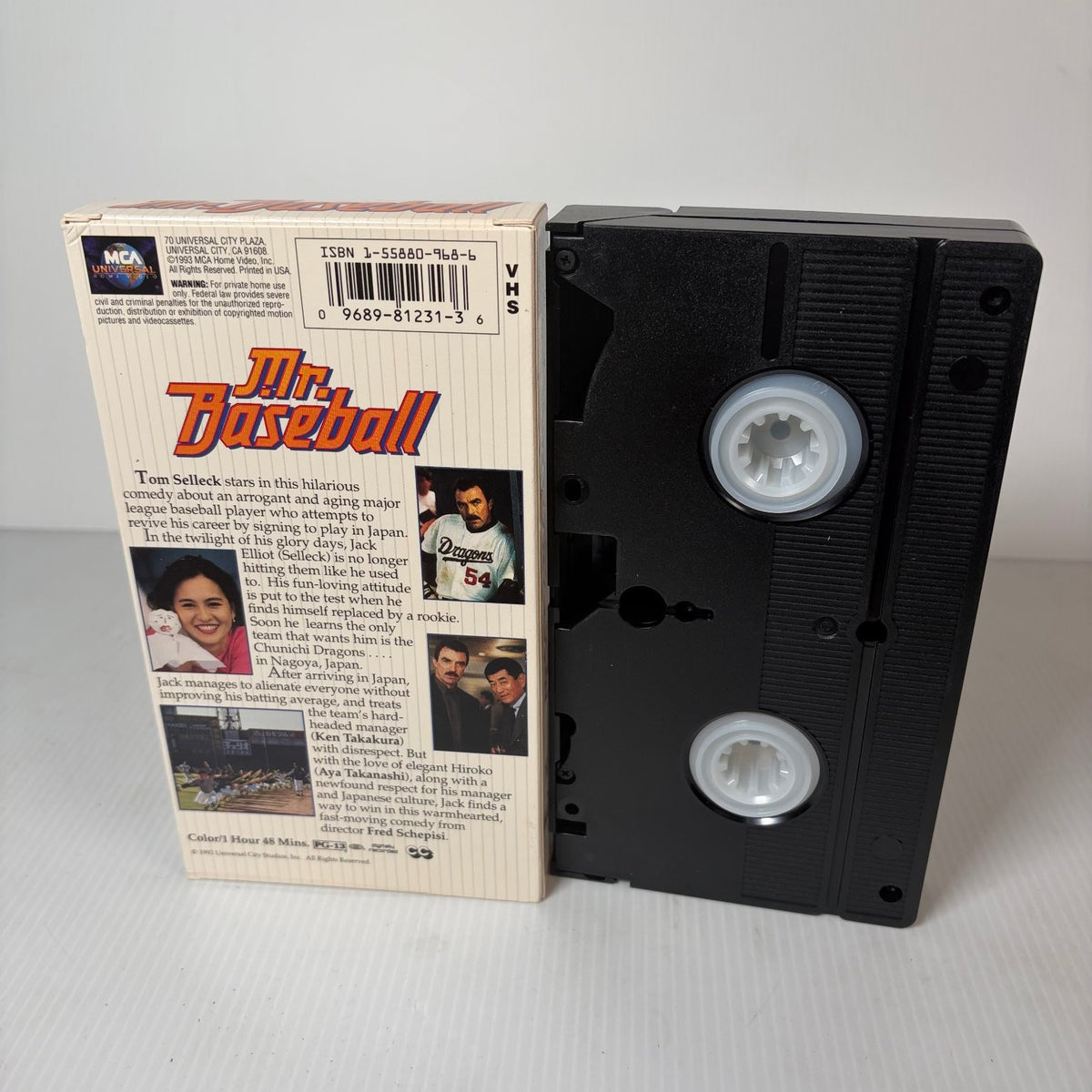 Mr. Baseball VHS 1993 Sports Comedy Tom Selleck MCA Universal PG-13
