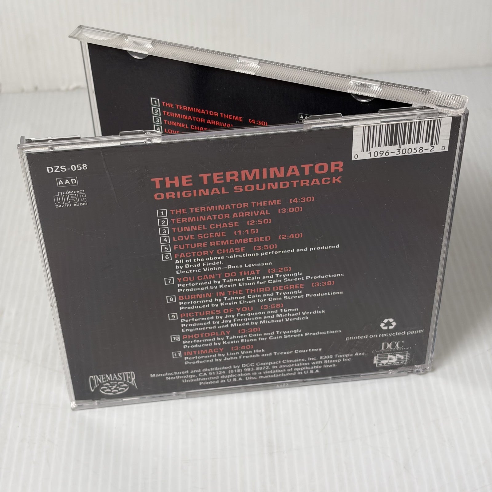 The Terminator Original Soundtrack CD Brad Fiedel DCC Compact Classics DZS-058
