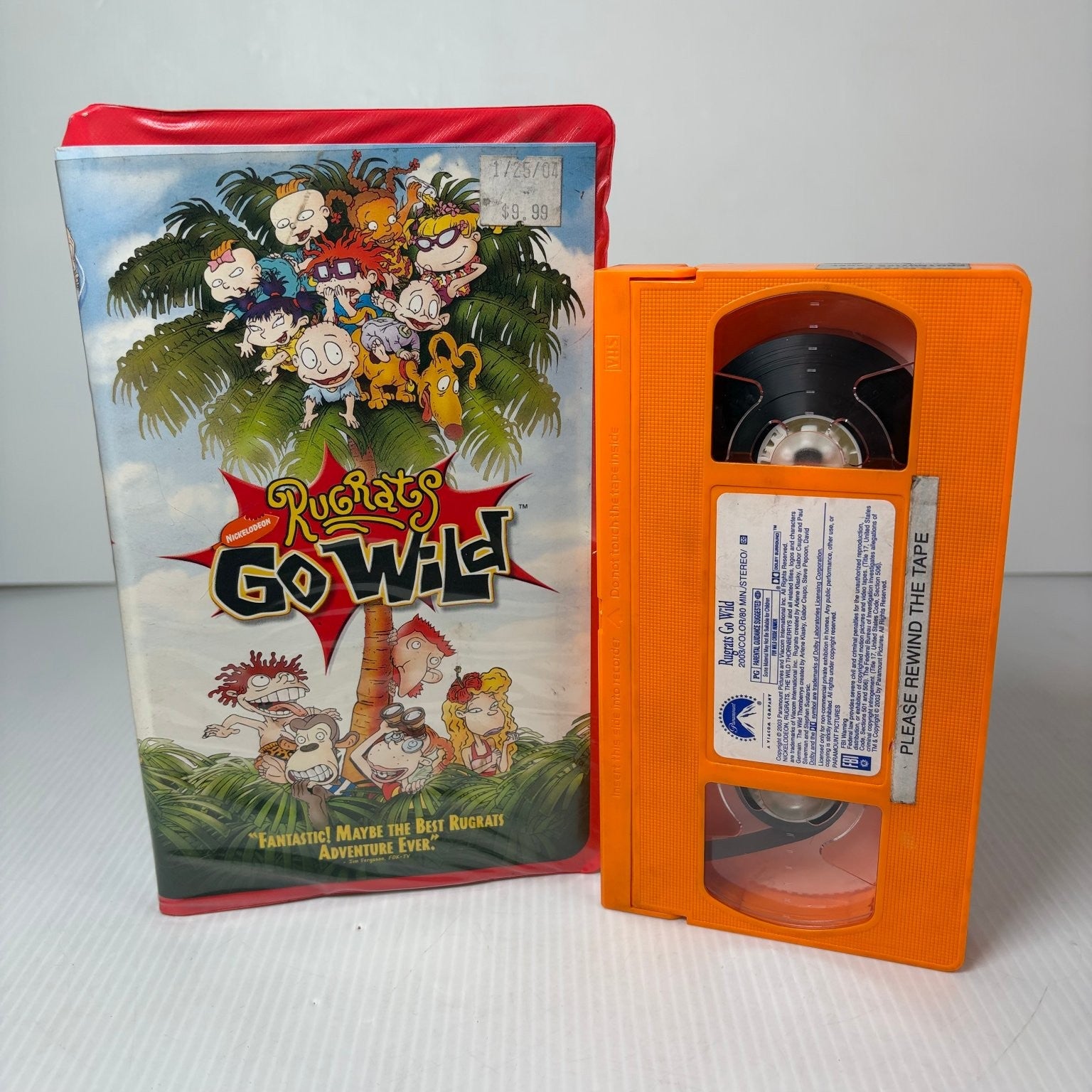 Rugrats Go Wild VHS 2003 Animated Comedy Crossover Paramount Nickelodeon