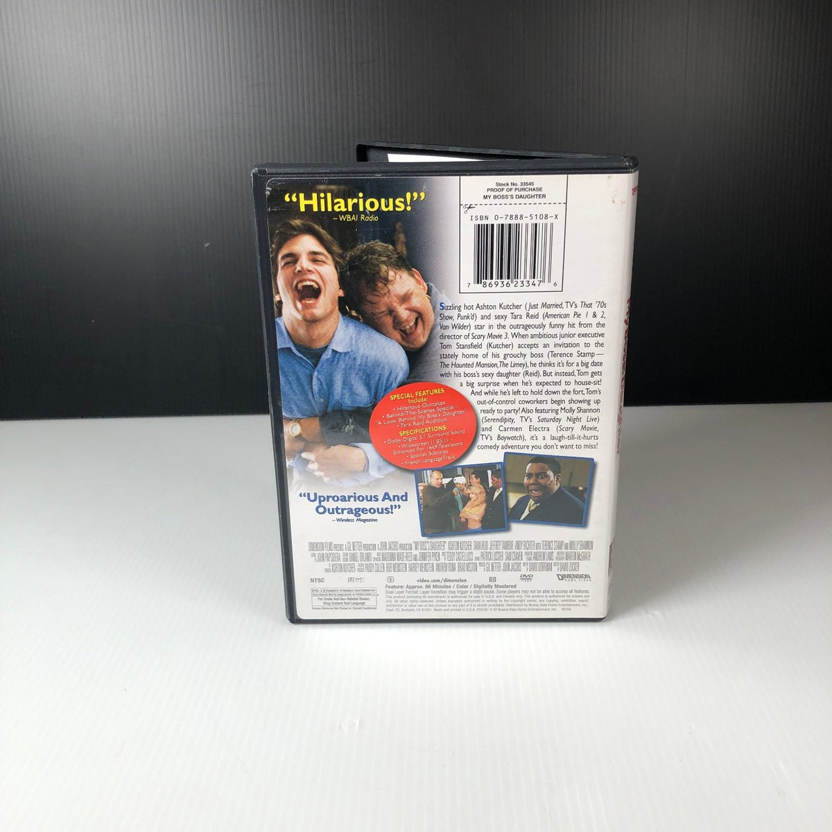 My Boss's Daughter DVD 2003 Ashton Kutcher Comedy Special Features