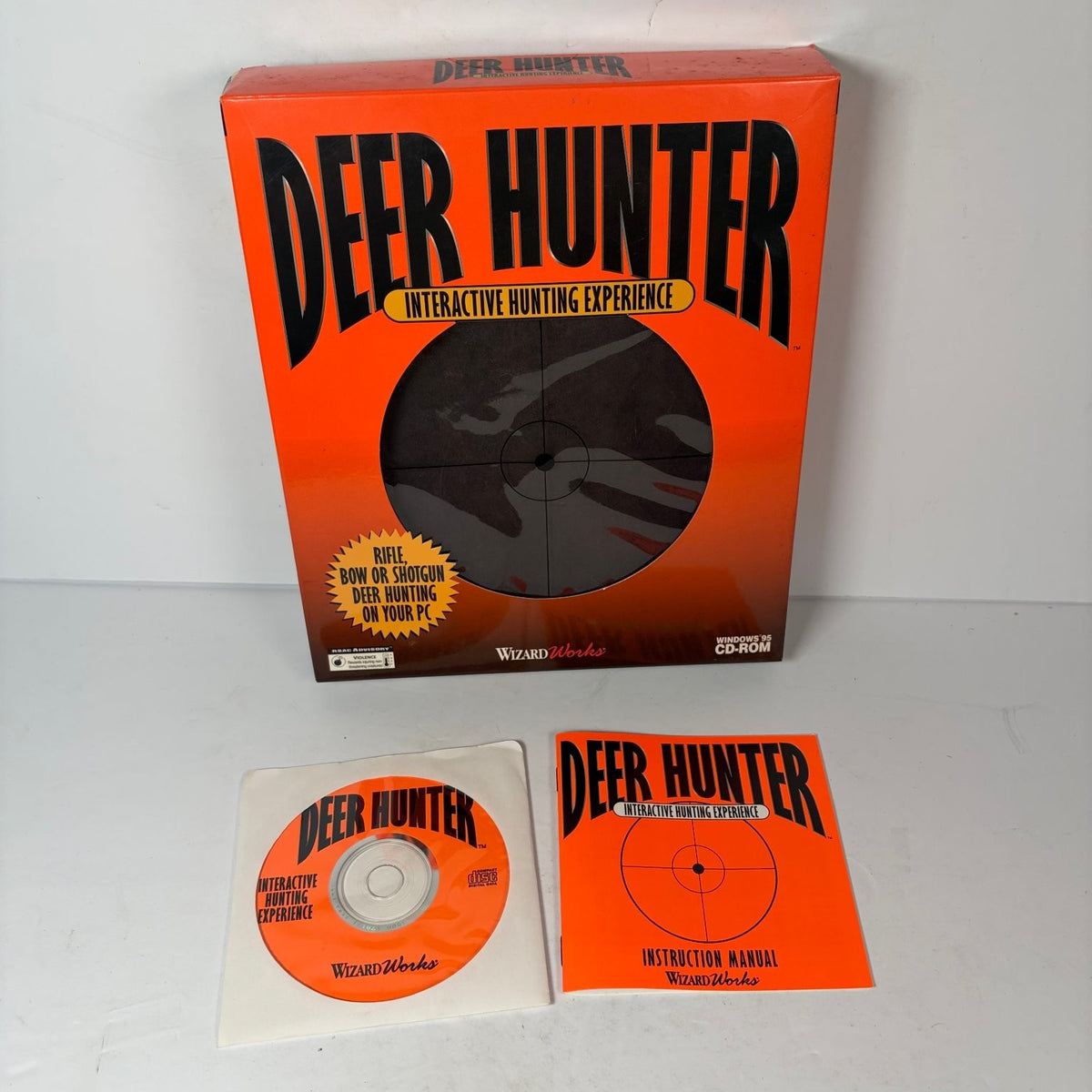 Deer Hunter Interactive Hunting Experience PC CD-ROM Windows 95 Big Box Game