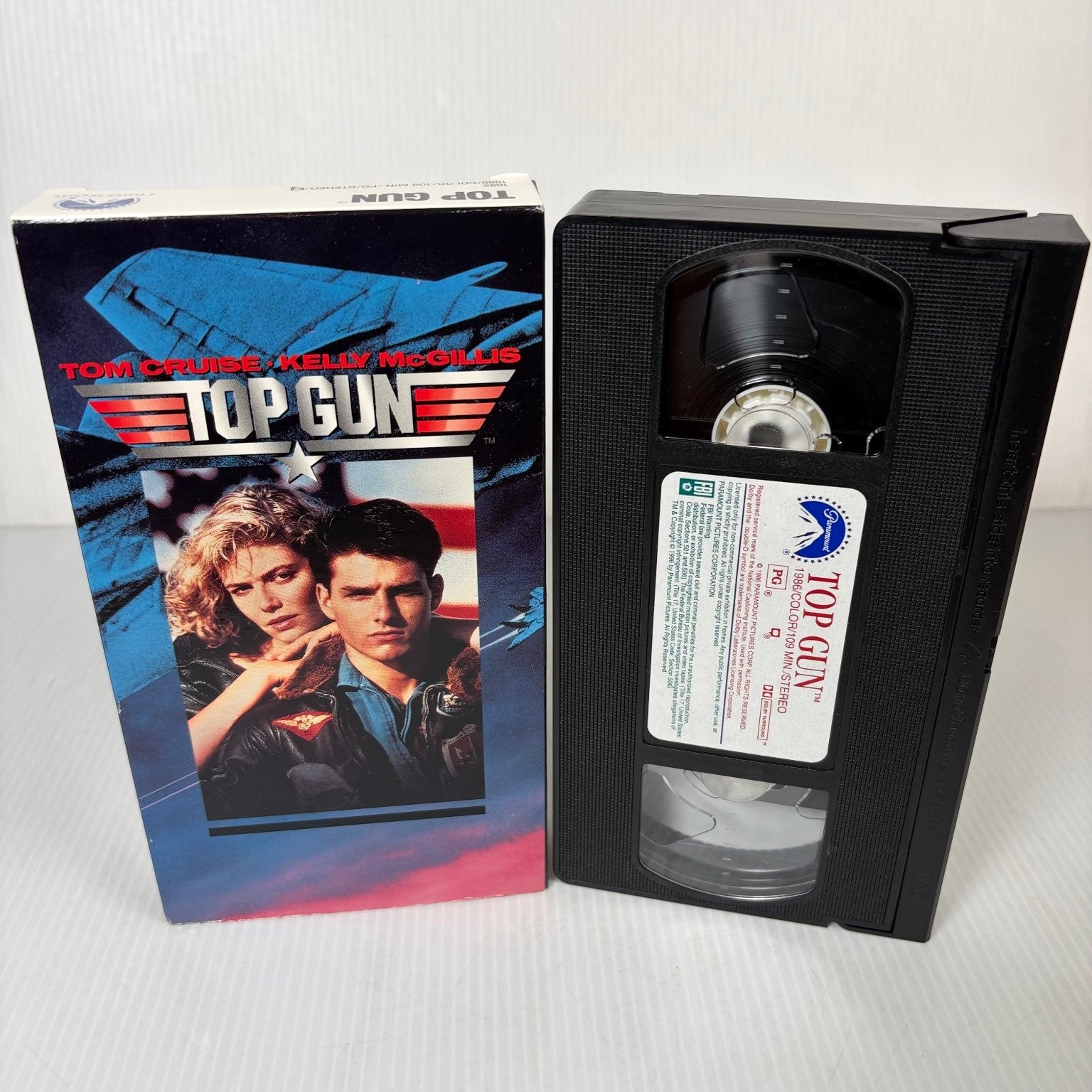Top Gun VHS 1986 Action Adventure Tom Cruise Paramount Original Release