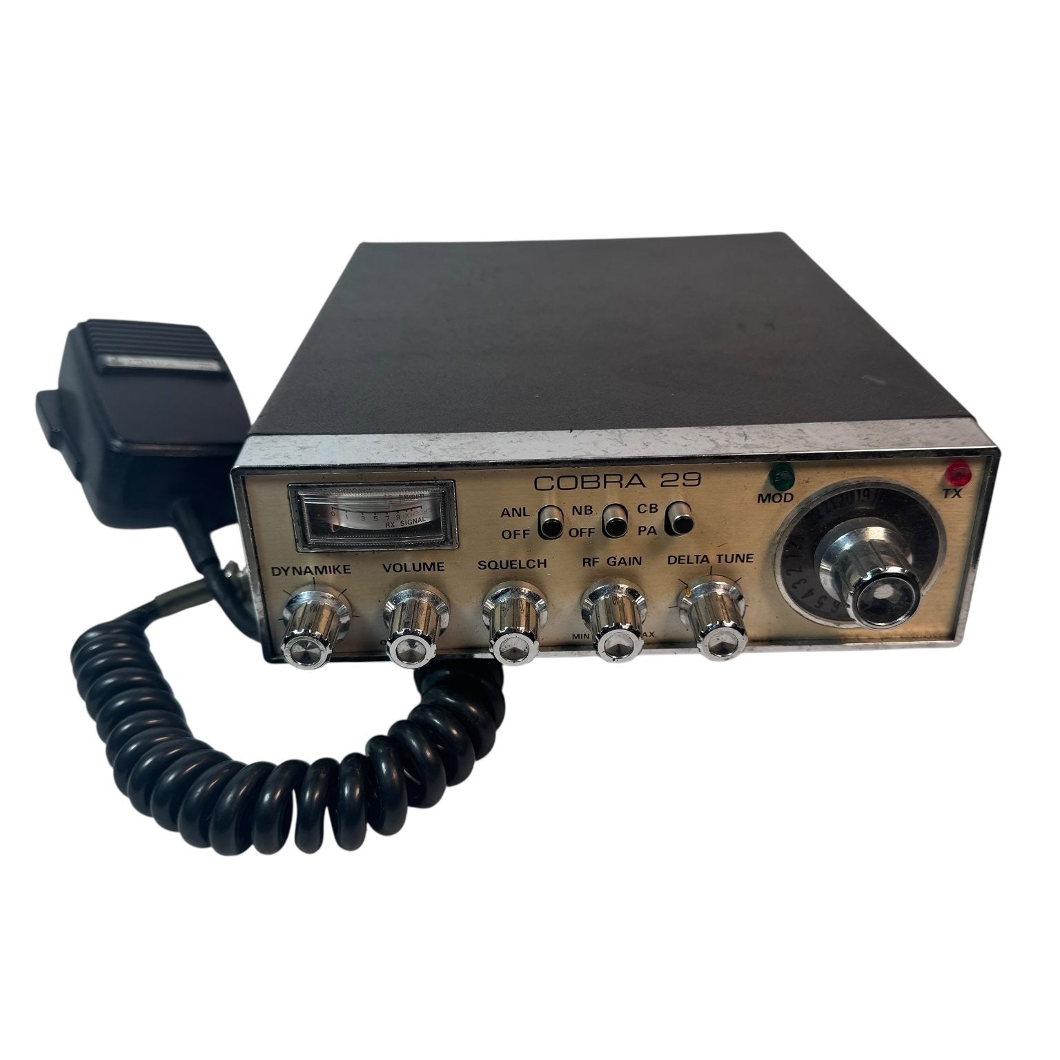 Cobra 29 CB Radio 23-Channel AM Mobile Radio Black Vintage Model AS IS Untested