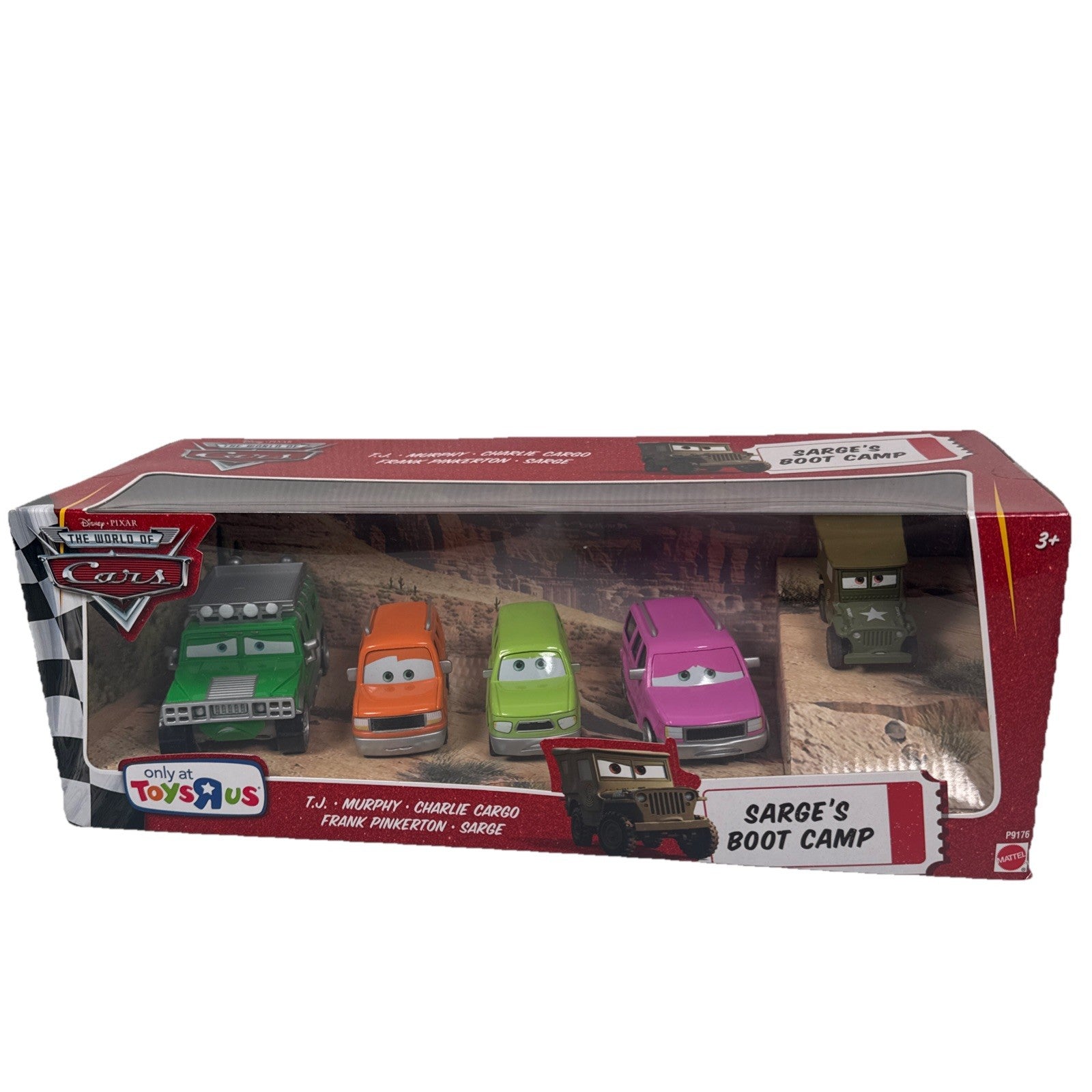 Disney Pixar The World Of Cars SARGES BOOT CAMP TOYS R US EXCLUSIVE Die Cast Set