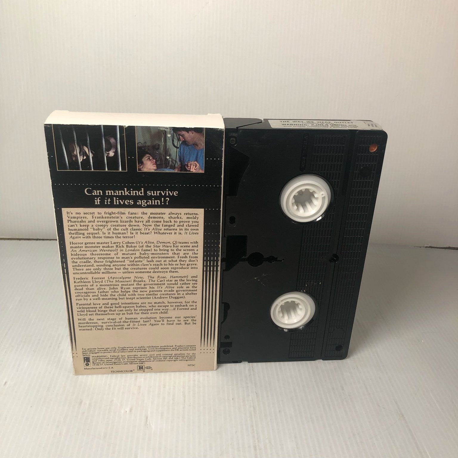 It Lives Again VHS 1979 (Cut Box Ex-Rental) Horror Sci-Fi Larry Cohen