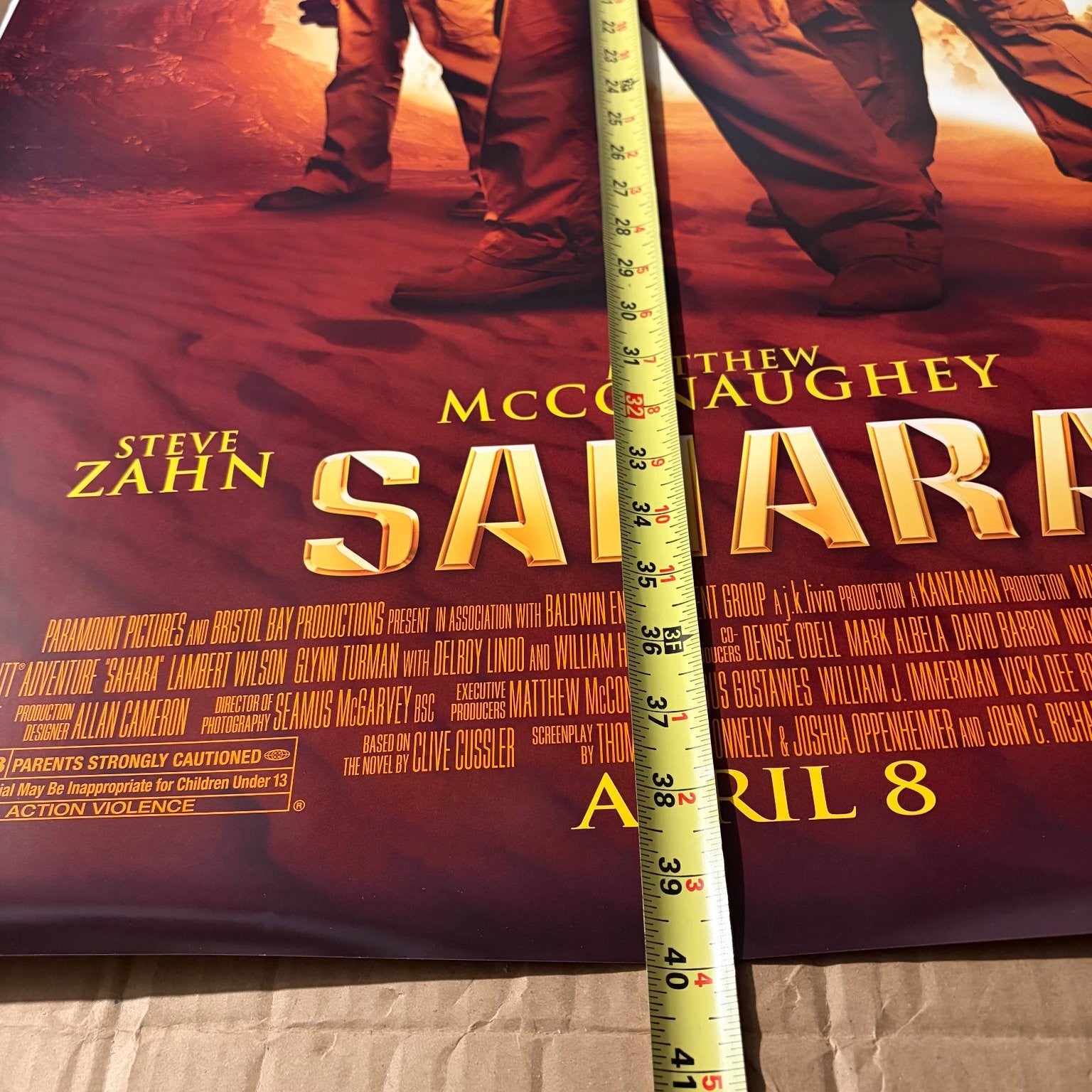 Sahara 2005 One Sheet Movie Poster Original Double-Sided Matthew McConaughey