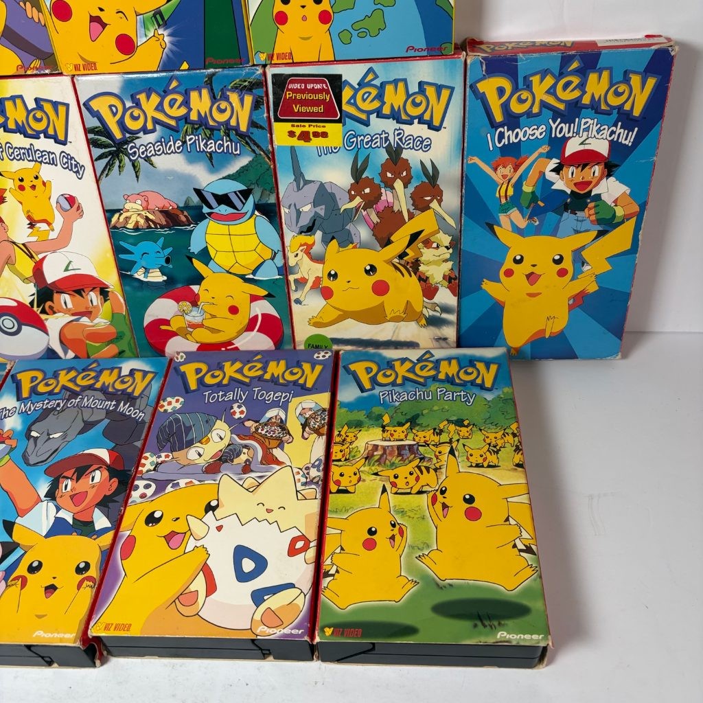 Pokemon VHS Lot of 12 Viz Video Pioneer Anime Tapes Pikachu I Choose You