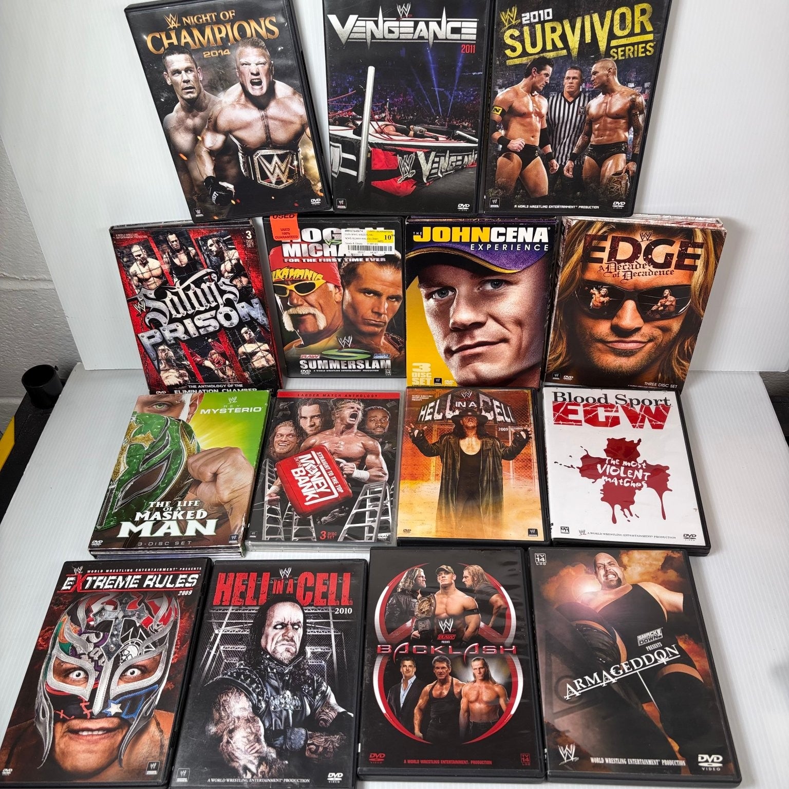 Lot of 15 WWE Pay-Per-View & Anthology DVD Sets Summerslam, Satan's Prson & More