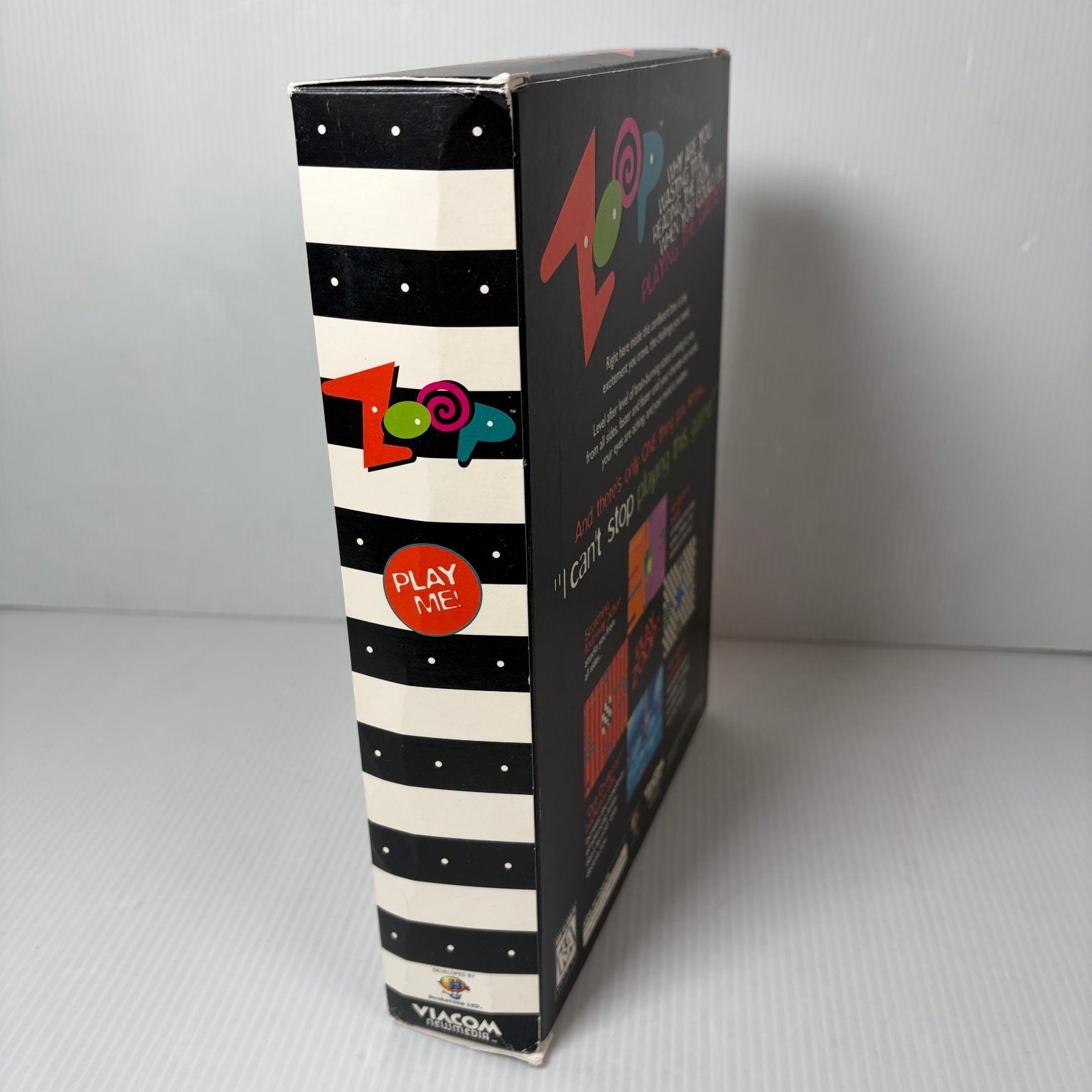 Zoop Big Box PC Mac Puzzle Video Game Viacom 3.5" Floppy Disk Complete