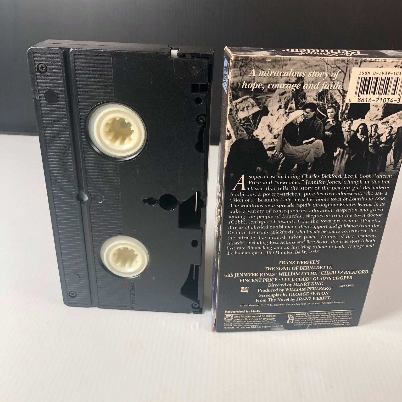 The Song of Bernadette VHS 1943 Drama Original Release Fox Video