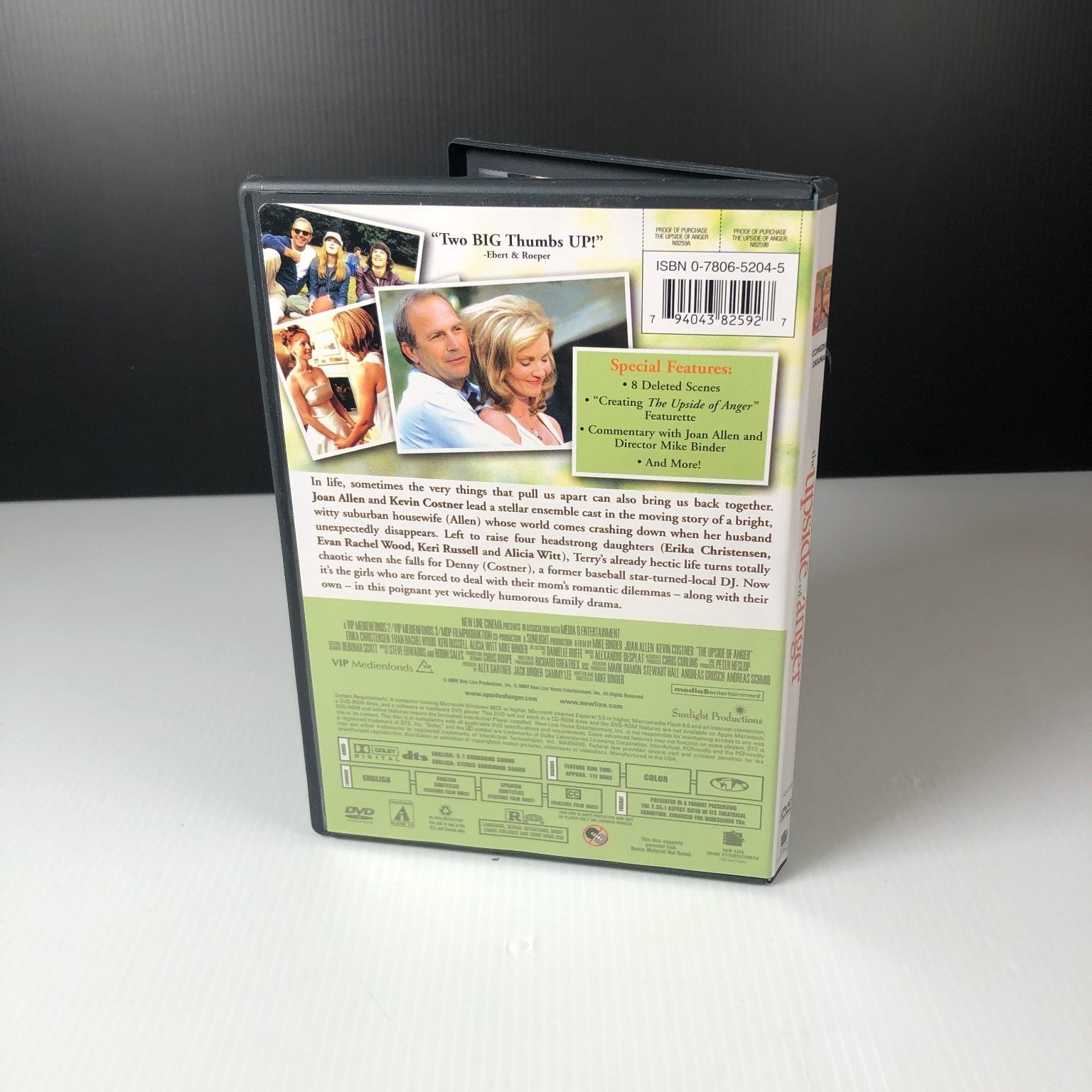 The Upside of Anger DVD 2005 Joan Allen Kevin Costner Comedy Drama