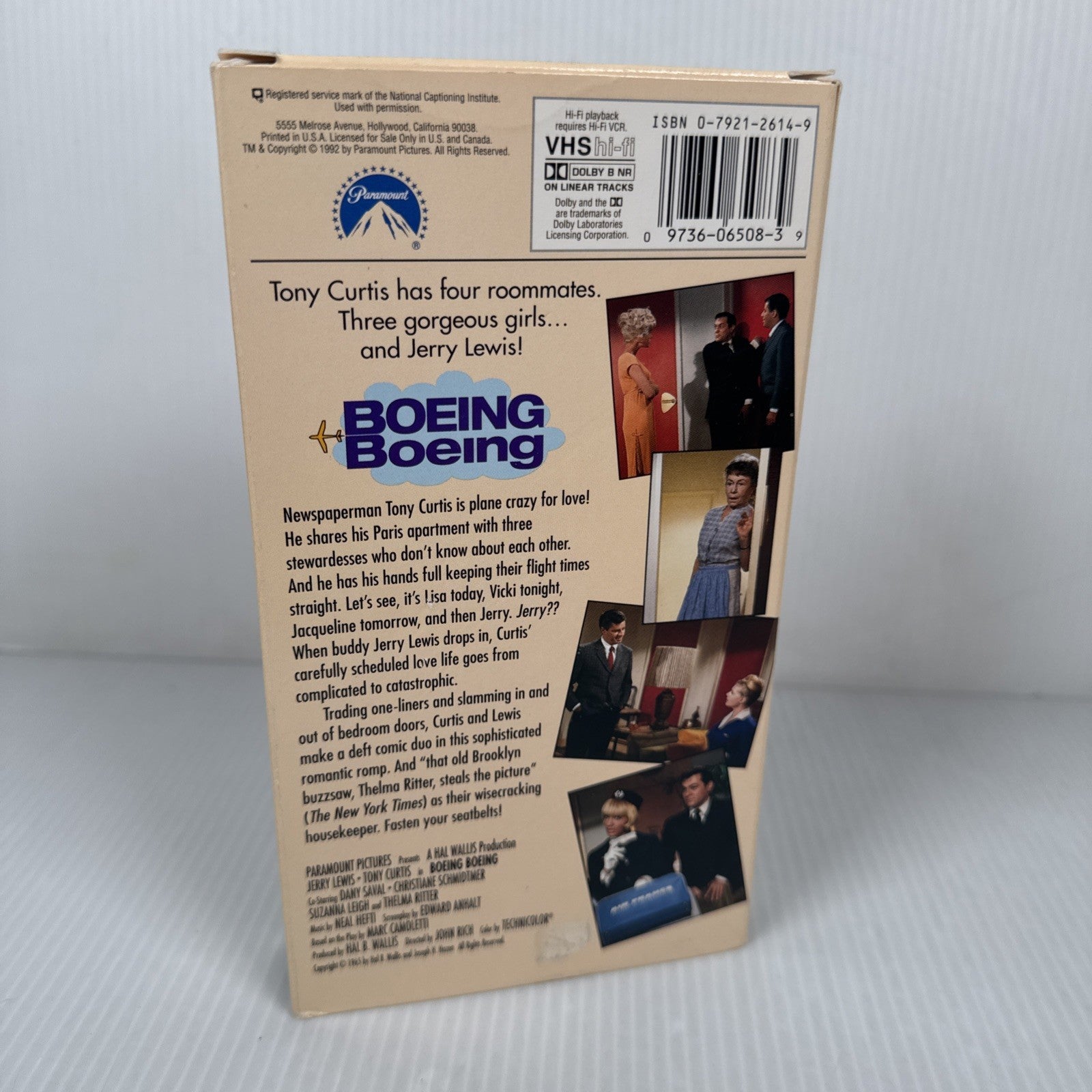 Boeing Boeing (VHS, 1993) Vintage Jerry Lewis & Tony Curtis Comedy