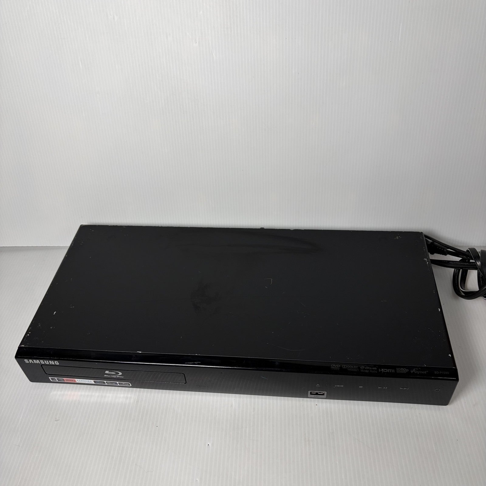 Samsung BD-P1590 Blu-ray Disc Player 1080p Full HD Anynet+ HDMI USB LAN DVD