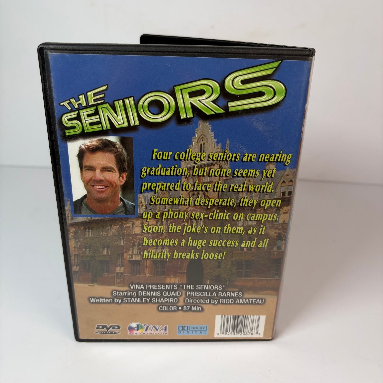 The Seniors DVD 1978 Dennis Quaid Priscilla Barnes Riod Amateau College Comedy