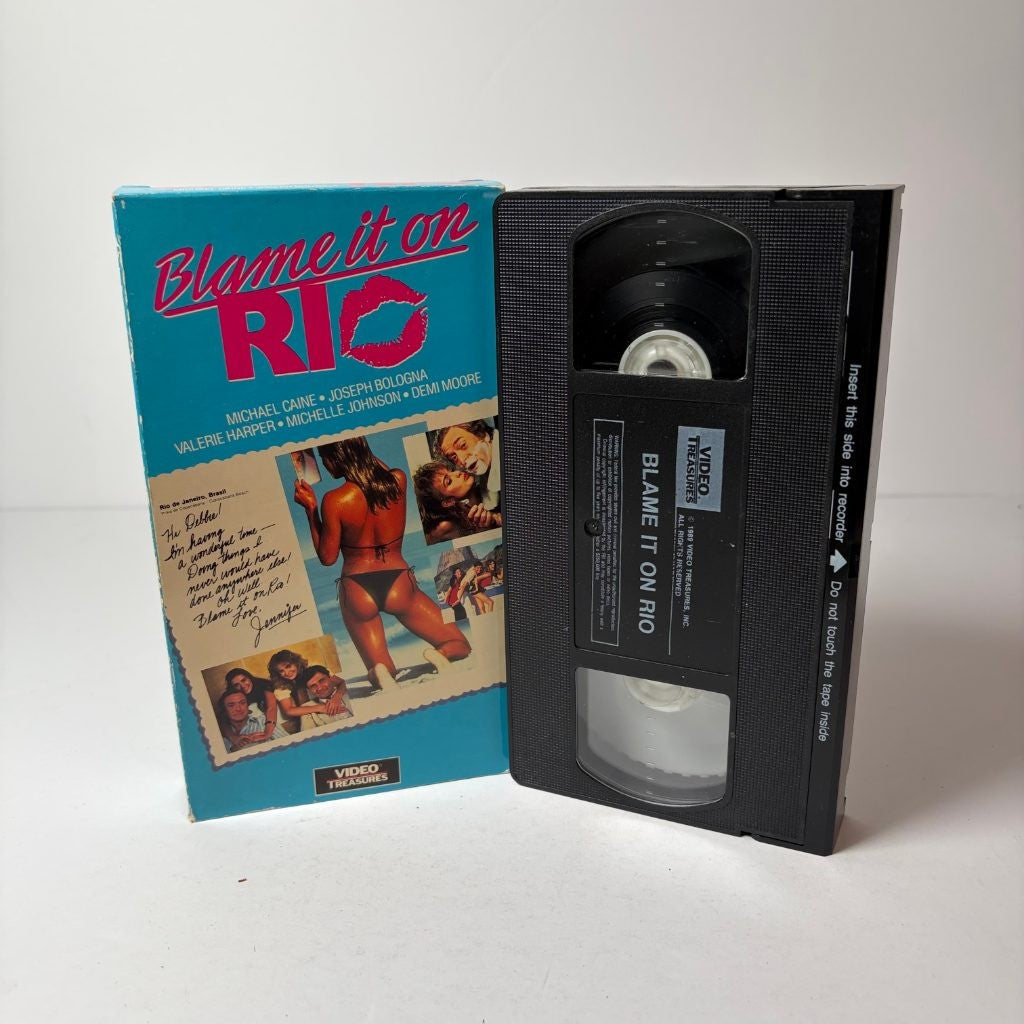 Blame It on Rio VHS Michael Caine Demi Moore Video Treasures 1980s Comedy