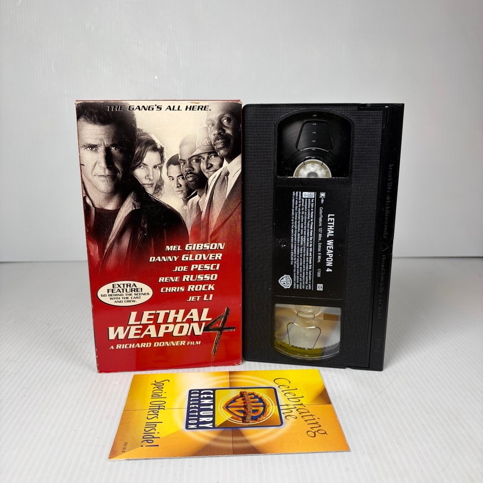Lethal Weapon 4 VHS 1998 Action Comedy Warner Bros. Extra Feature Film