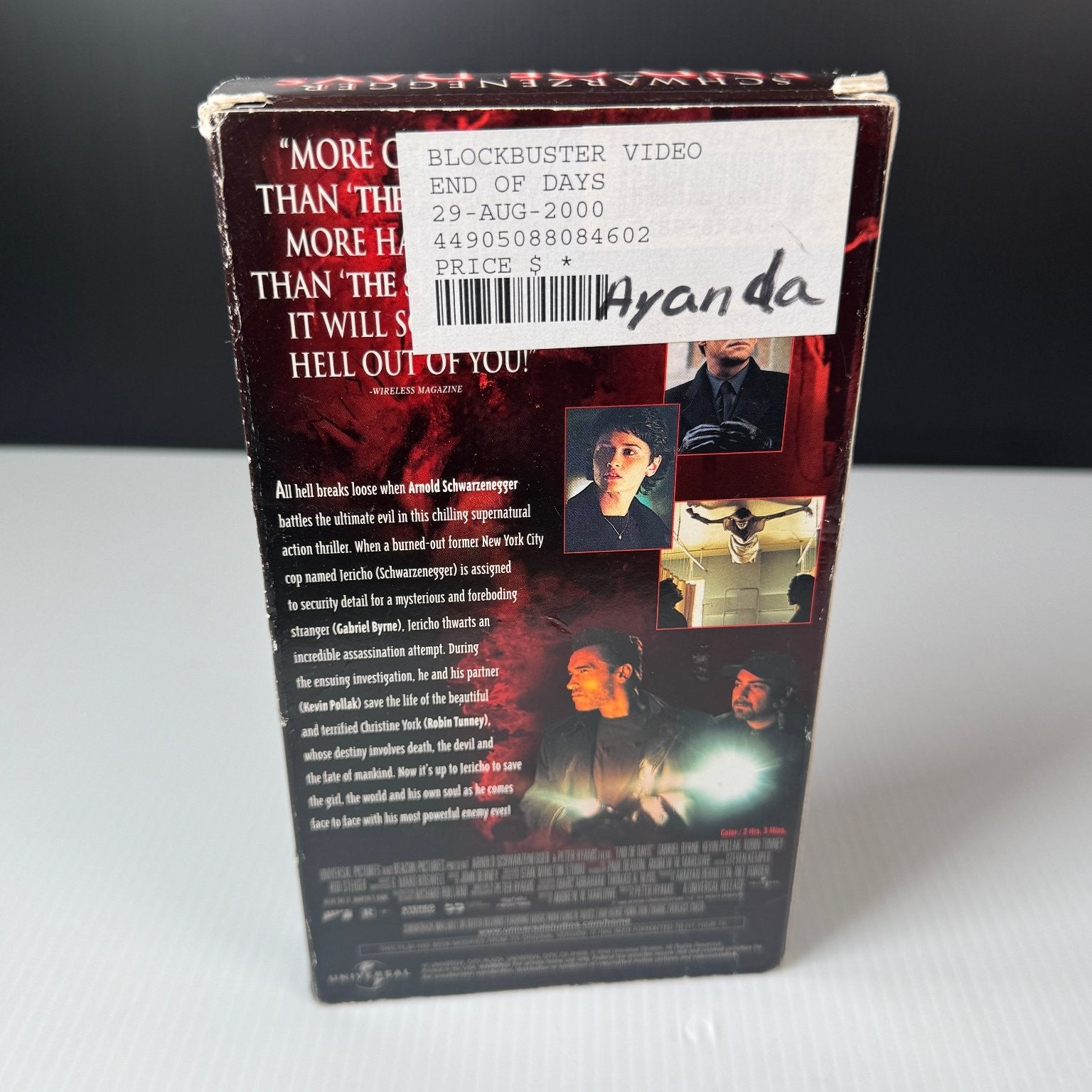 End of Days VHS 1999 Action Thriller Original Release Universal