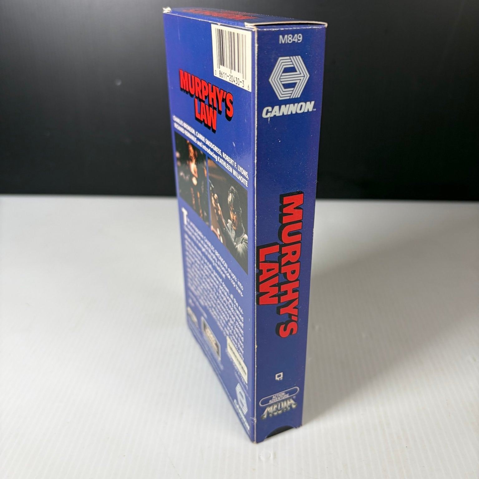 Murphy's Law VHS 1986 Action Adventure Original Release Cannon Charles Bronson