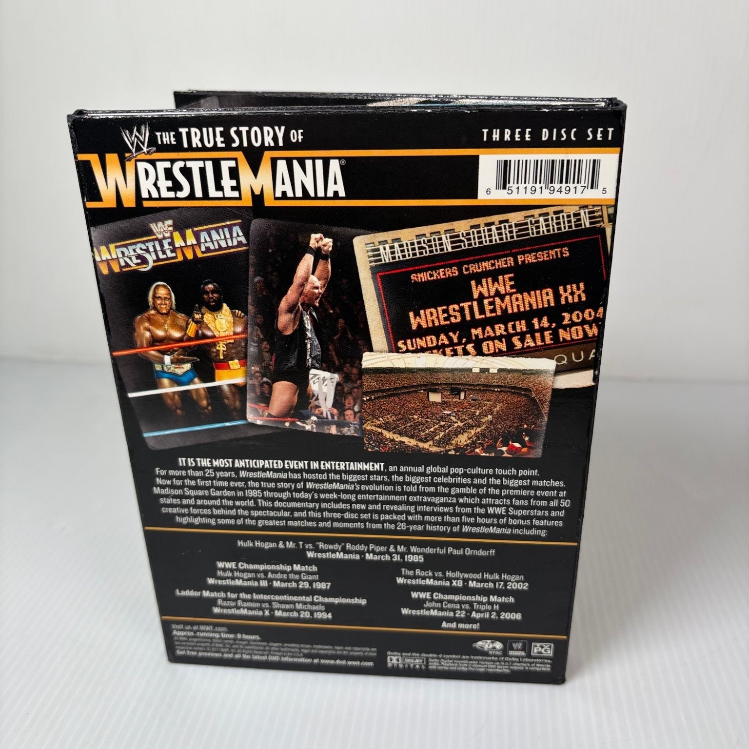 The True Story of WrestleMania DVD 2007 Three Disc Set WWE Superstars History