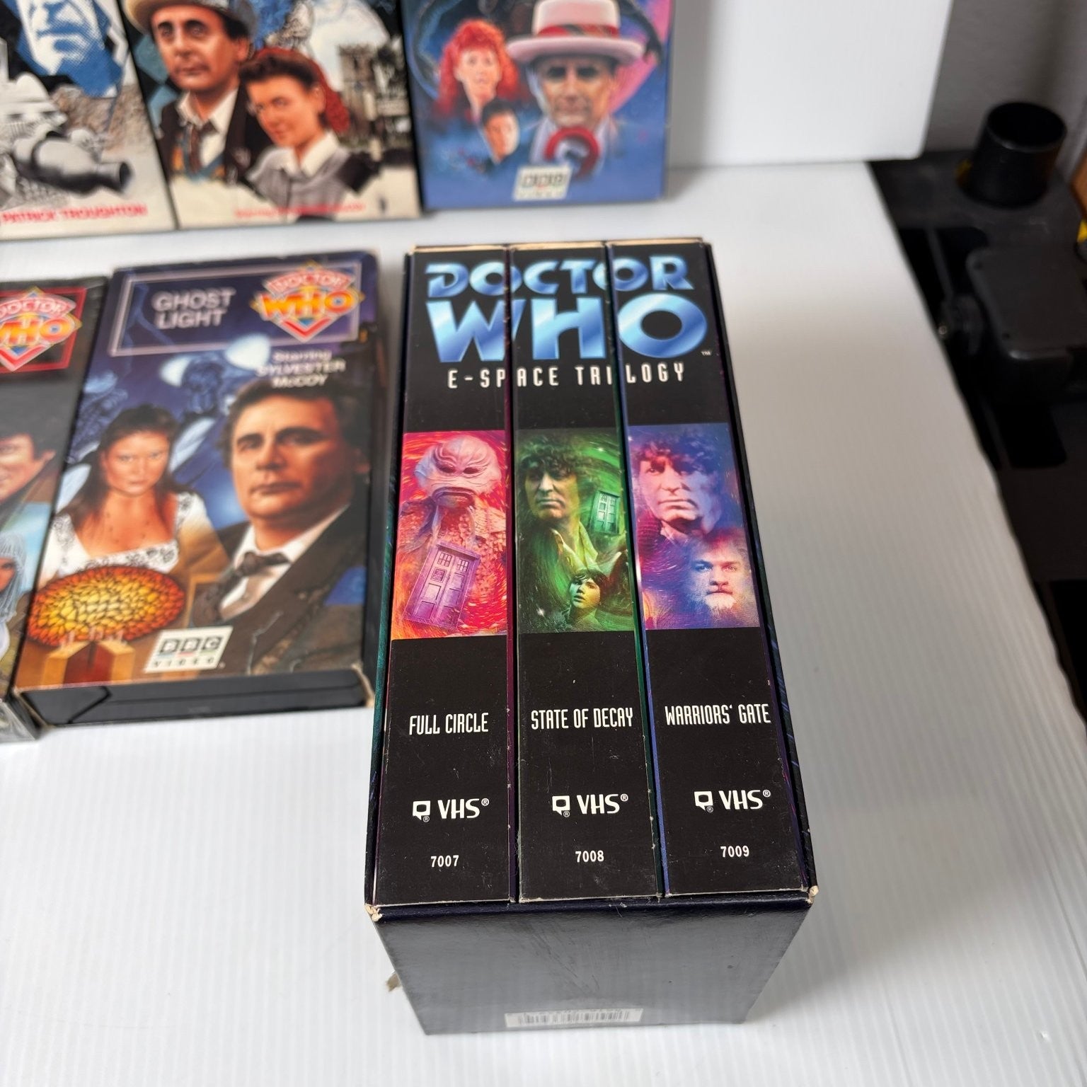 Doctor Who Vintage VHS Mixed Lot of 12 w/ Some Sealed E-Space Trilogy Sci-Fi