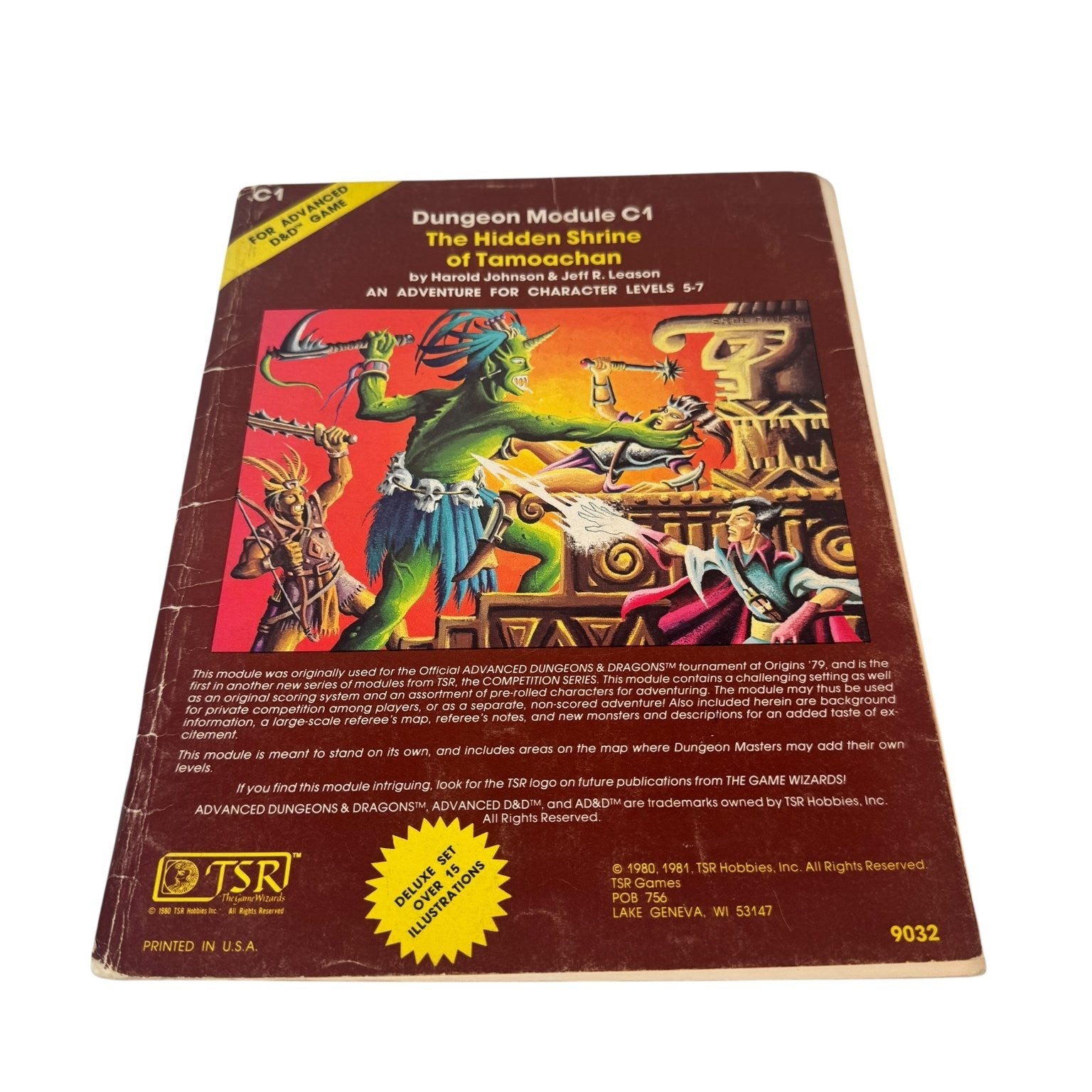 Dungeons & Dragons C1 The Hidden Shrine of Tamoachan AD&D Module 1980 TSR