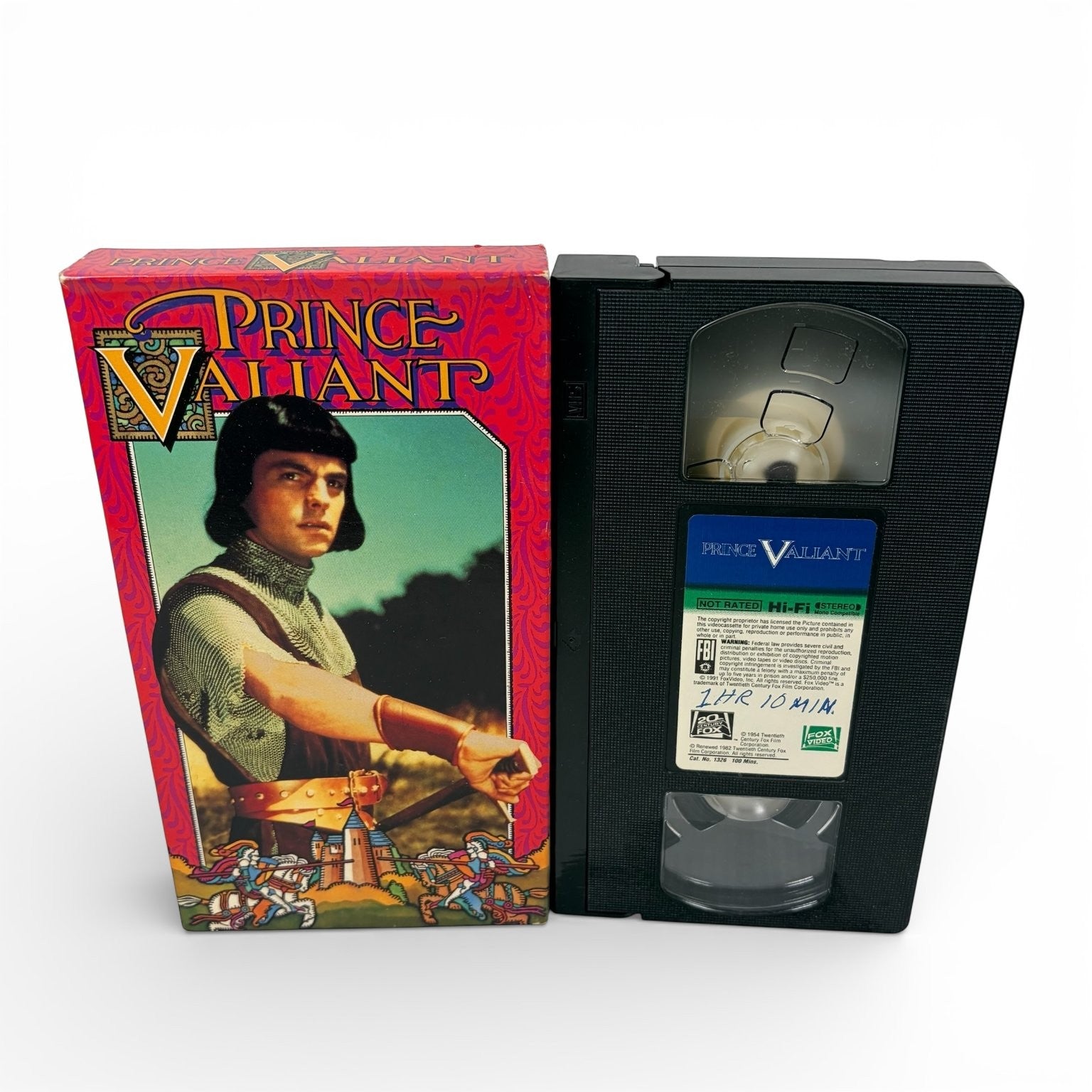 Prince Valiant VHS 1954 Adventure Robert Wagner Janet Leigh Fox Video