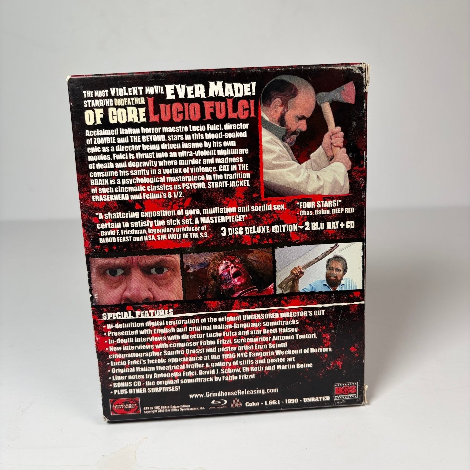 Cat in the Brain Blu-ray 1990 Lucio Fulci Deluxe Edition w/ Soundtrack Complete