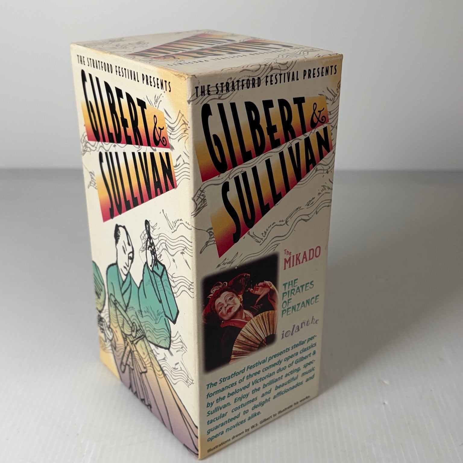 Gilbert & Sullivan VHS 1998 Musical Box Set The Mikado Pirates Acorn Media
