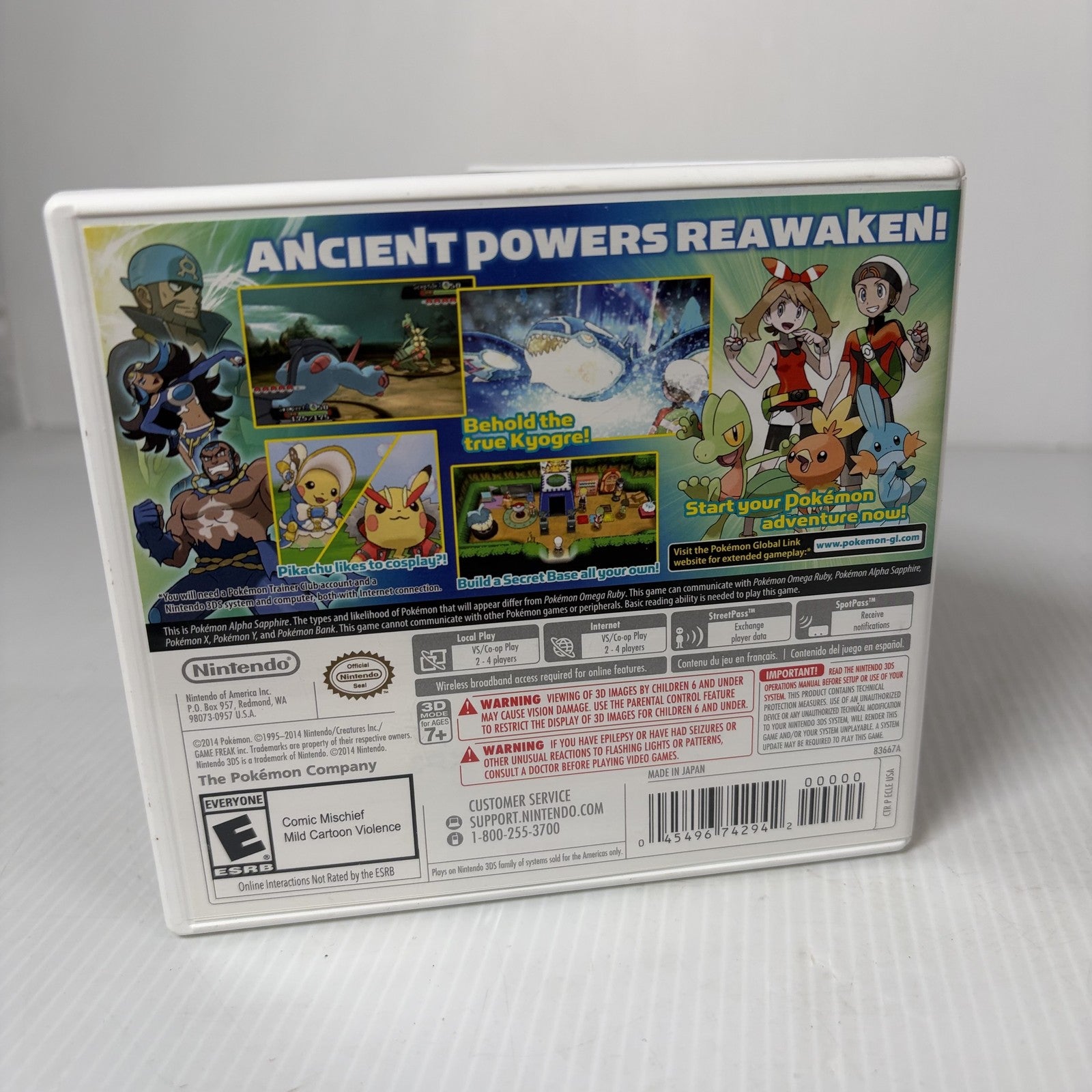 Pokémon Alpha Sapphire Nintendo 3DS Game CIB Complete In Box Authentic US NTSC-U