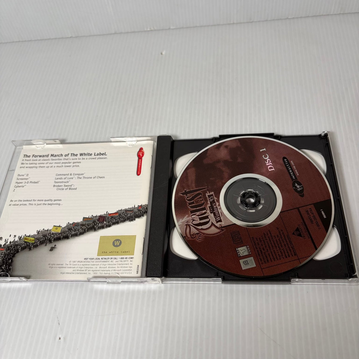 The 7th Guest PC CD-ROM Windows 95 Version Video Game Puzzle Adventure