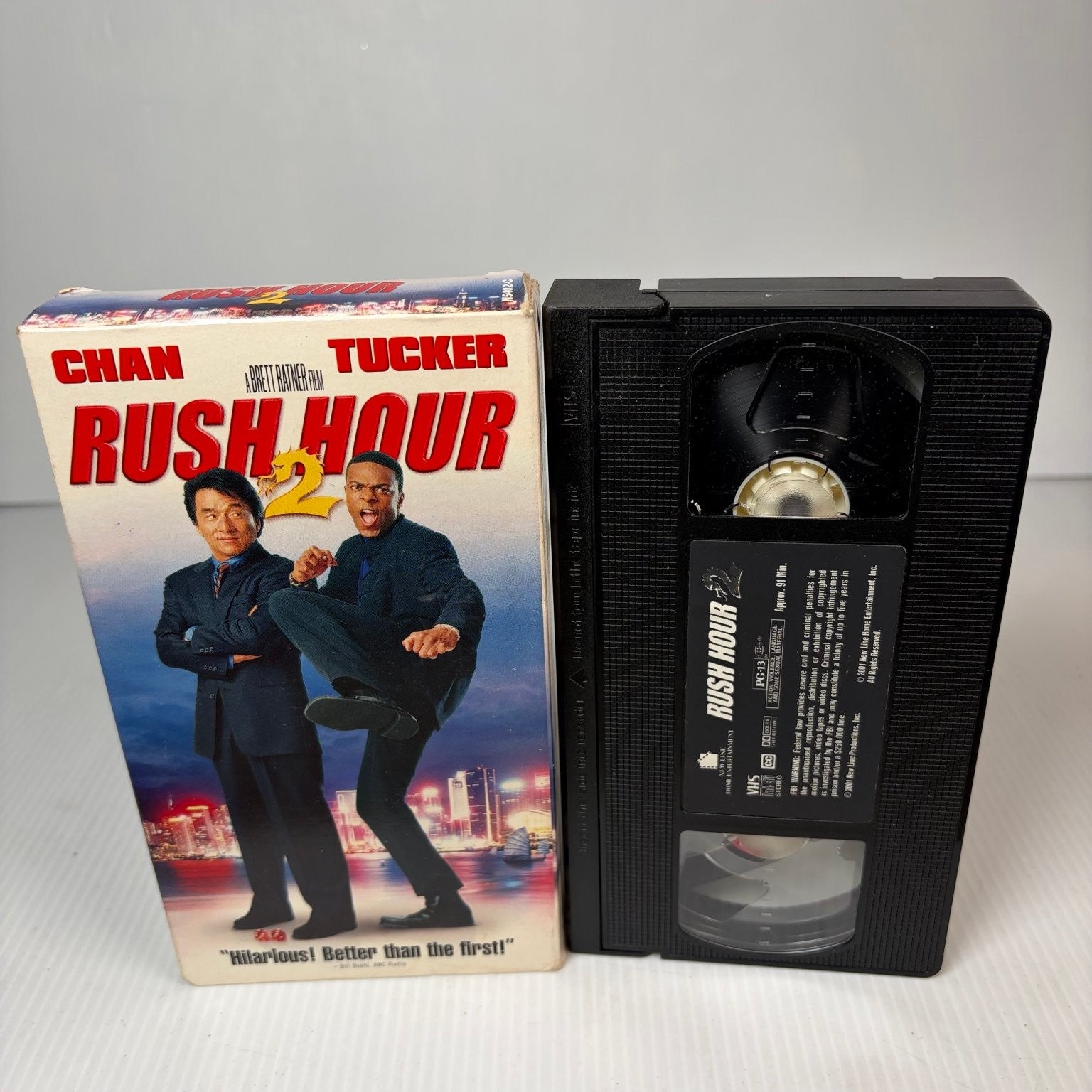 Rush Hour 2 VHS 2000 Action Comedy New Line Cinema Jackie Chan Tucker
