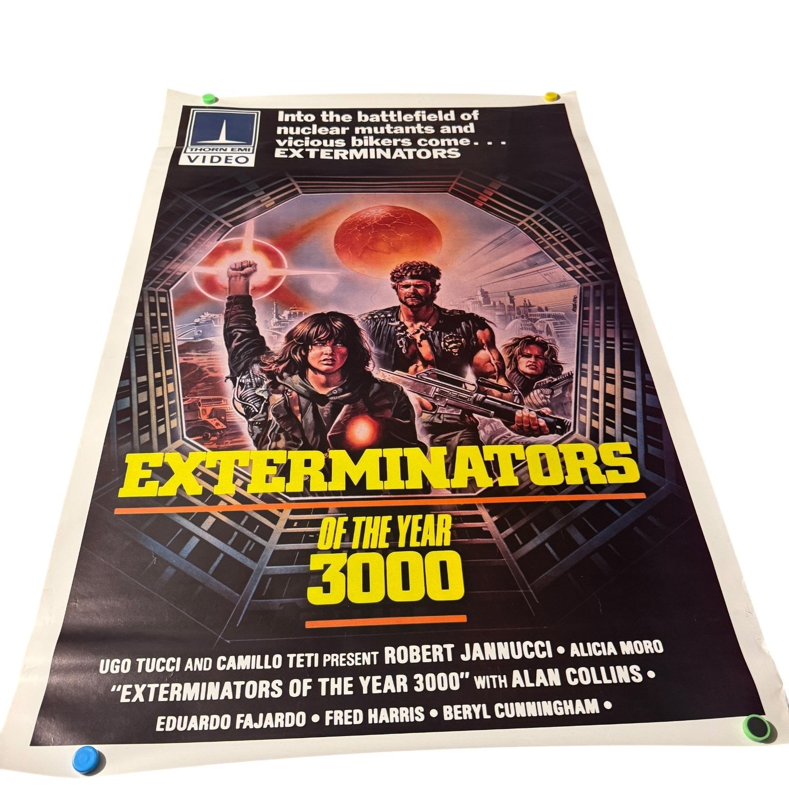Exterminators of the Year 3000 1983 One-Sheet Movie Store Poster Sci-Fi Action