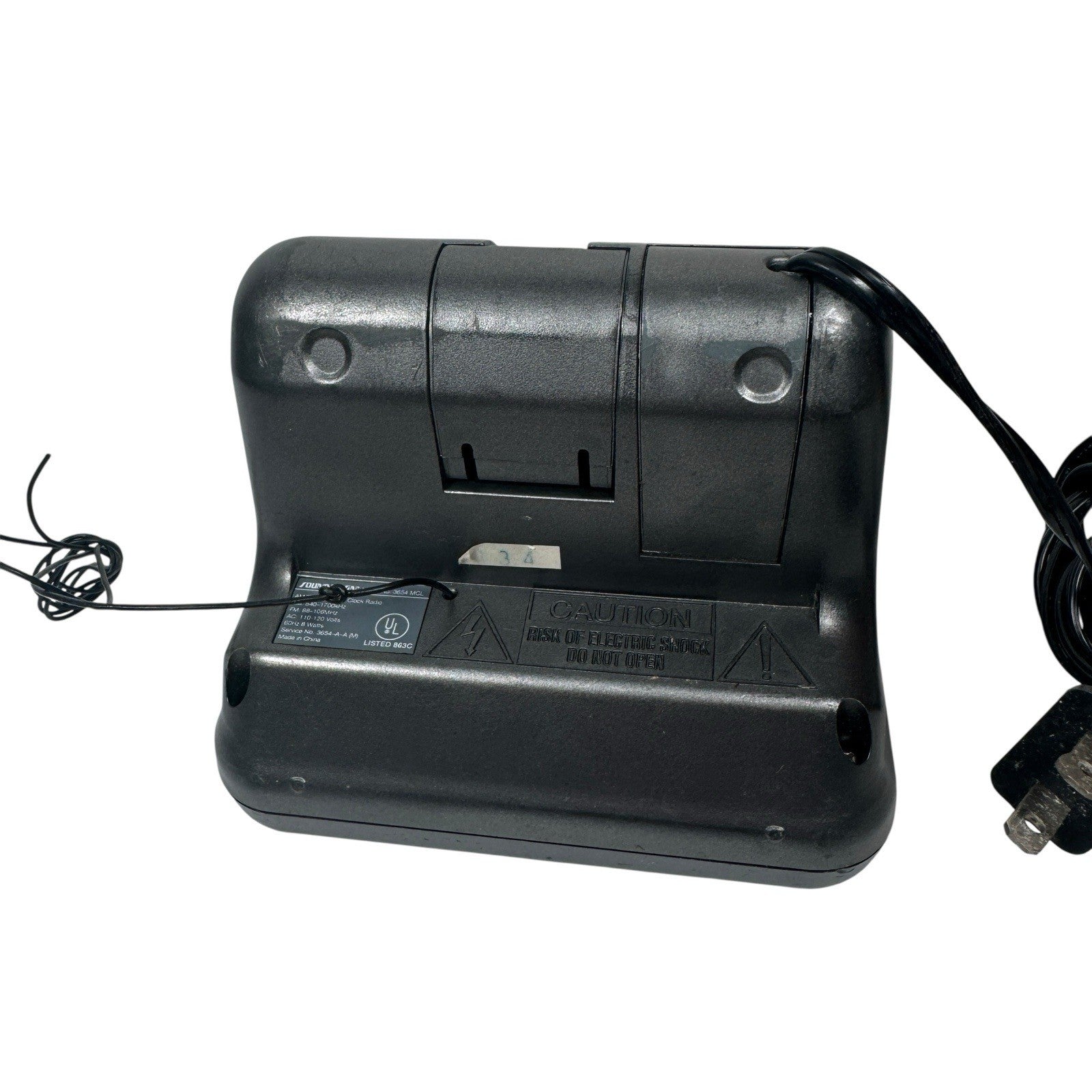 Vintage Soundesign AM/FM Digital Clock Radio Model 3654 MCL Tested Works