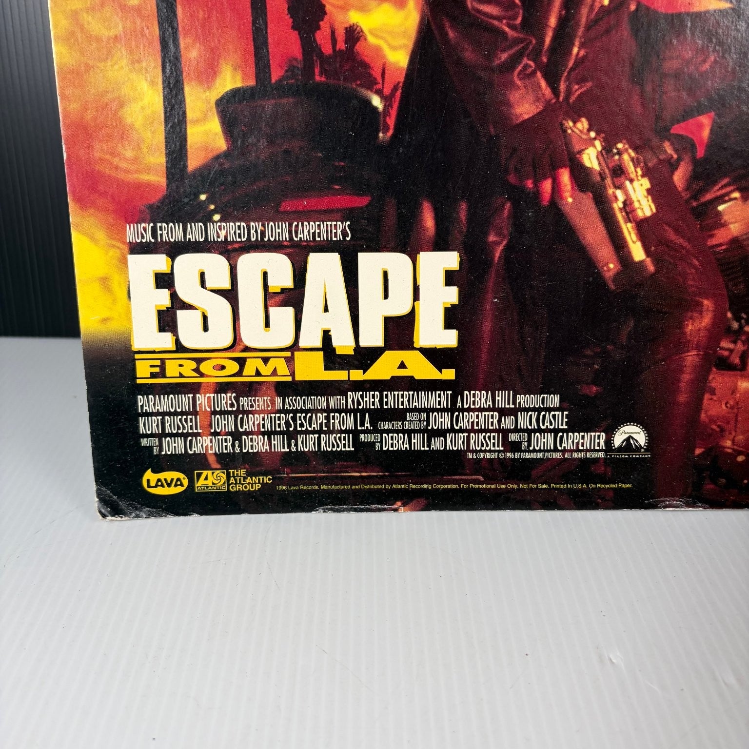 Escape from L.A. Movie Standee Snake is Back Soundtrack Promo 14" 90's Metal