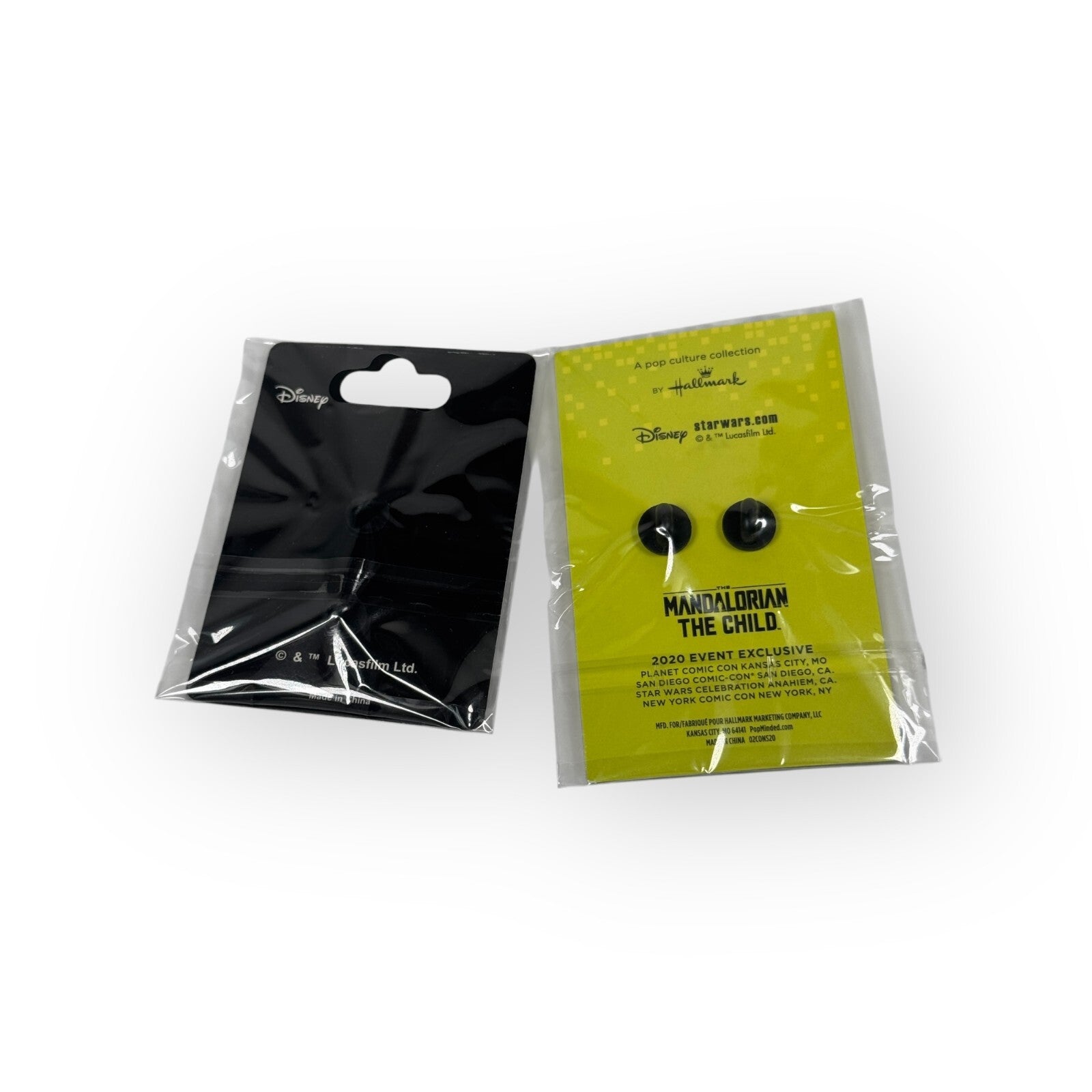 Lot of 2 2020 EVENT EXCLUSIVE PINS SDCC THE CHILD & STAR WARS CELEBRATION BB8