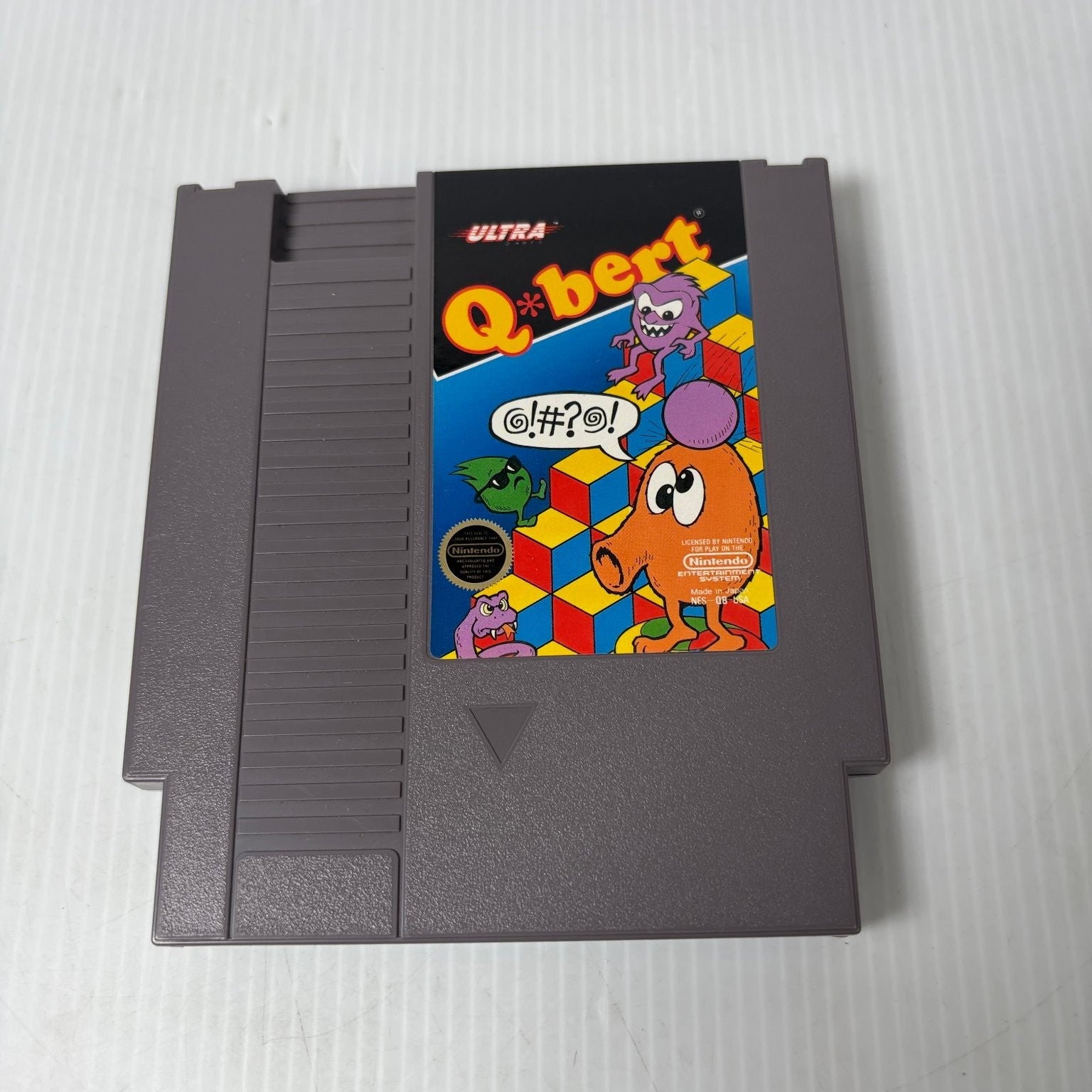 Qbert Nintendo NES Video Game Classic Arcade Puzzle Cartridge