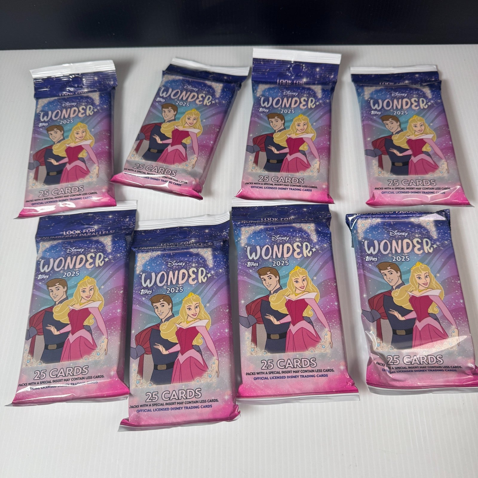 Disney Topps Wonder 2025 Fat Pack 25 Cards Lot of 8 Sealed Packs