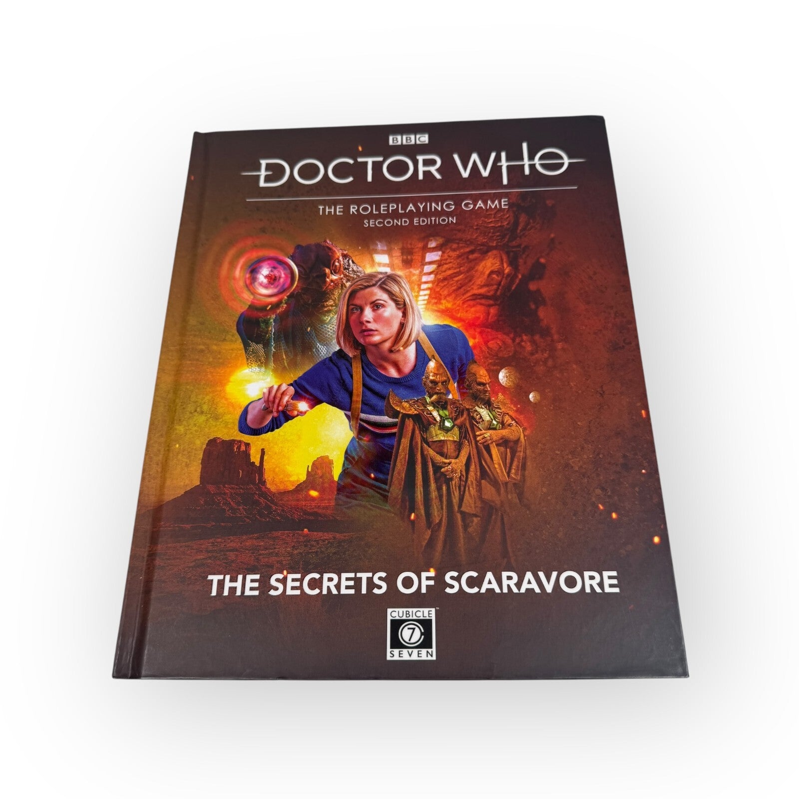 Doctor Who The Secrets of Scaravore RPG Adventure Module Cubicle 7 1st Print HC