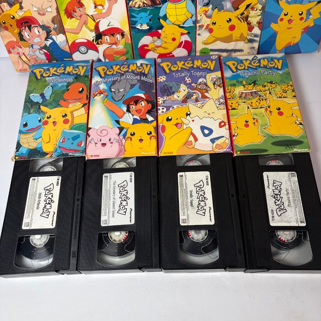 Pokemon VHS Lot of 12 Viz Video Pioneer Anime Tapes Pikachu I Choose You