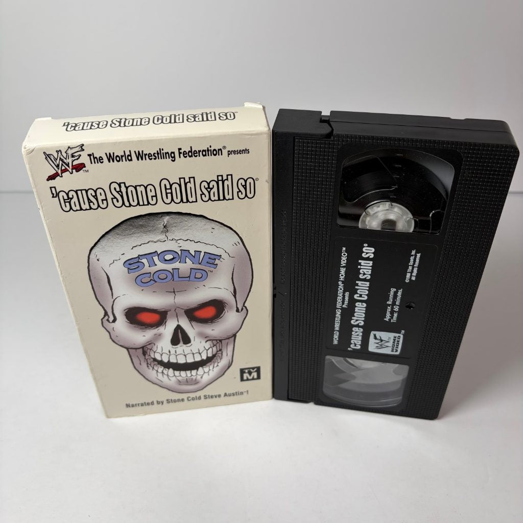 WWF Cause Stone Cold Said So VHS Steve Austin Wrestling 1998 Coliseum Video
