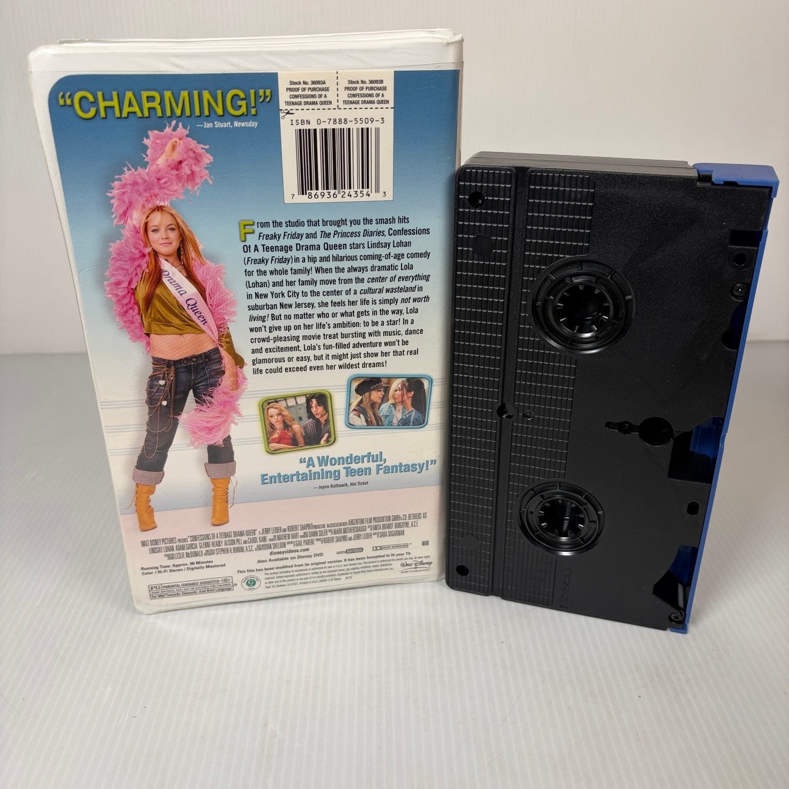 Confessions of a Teenage Drama Queen VHS 2004 Comedy Disney Lindsay Lohan