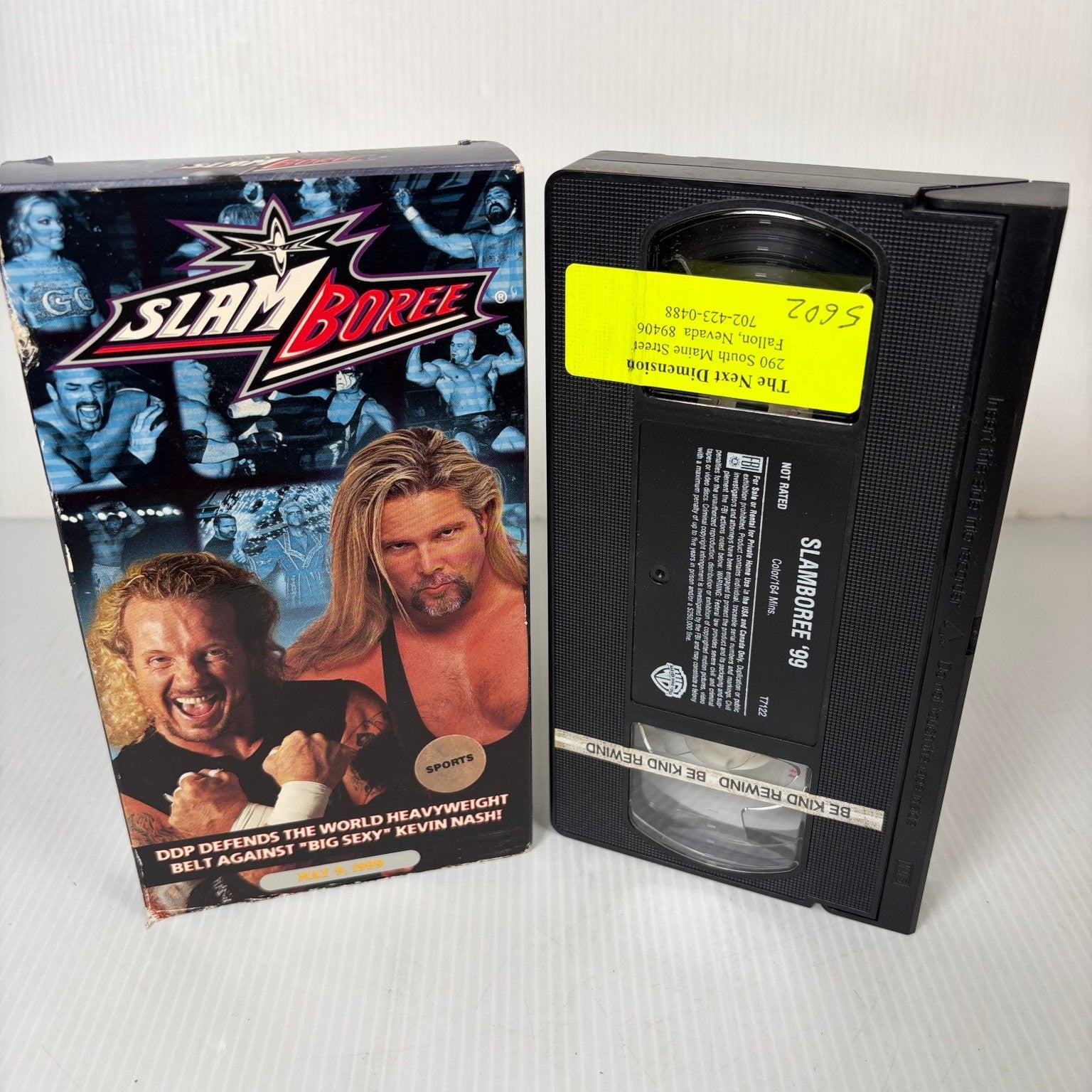 WCW Slamboree '99 VHS Unrated Pro Wrestling Warner Home Video