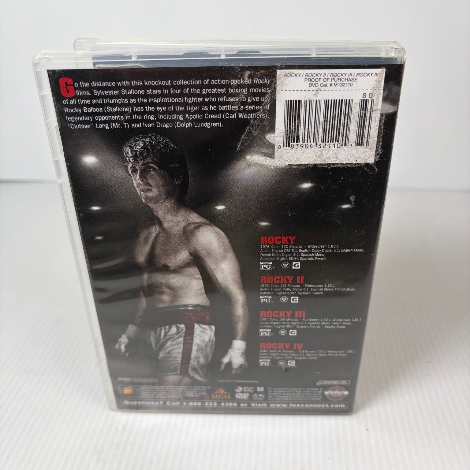 Rocky 4-Film Collection DVD (1976-1985) Sylvester Stallone Boxing Saga